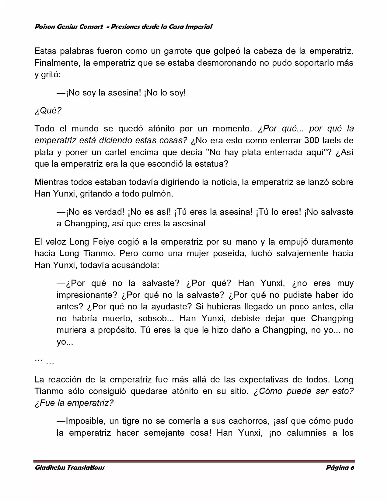 Poison Genious Consort (Novela) - Capítulo 168 - Página 6 - LectorTMOo