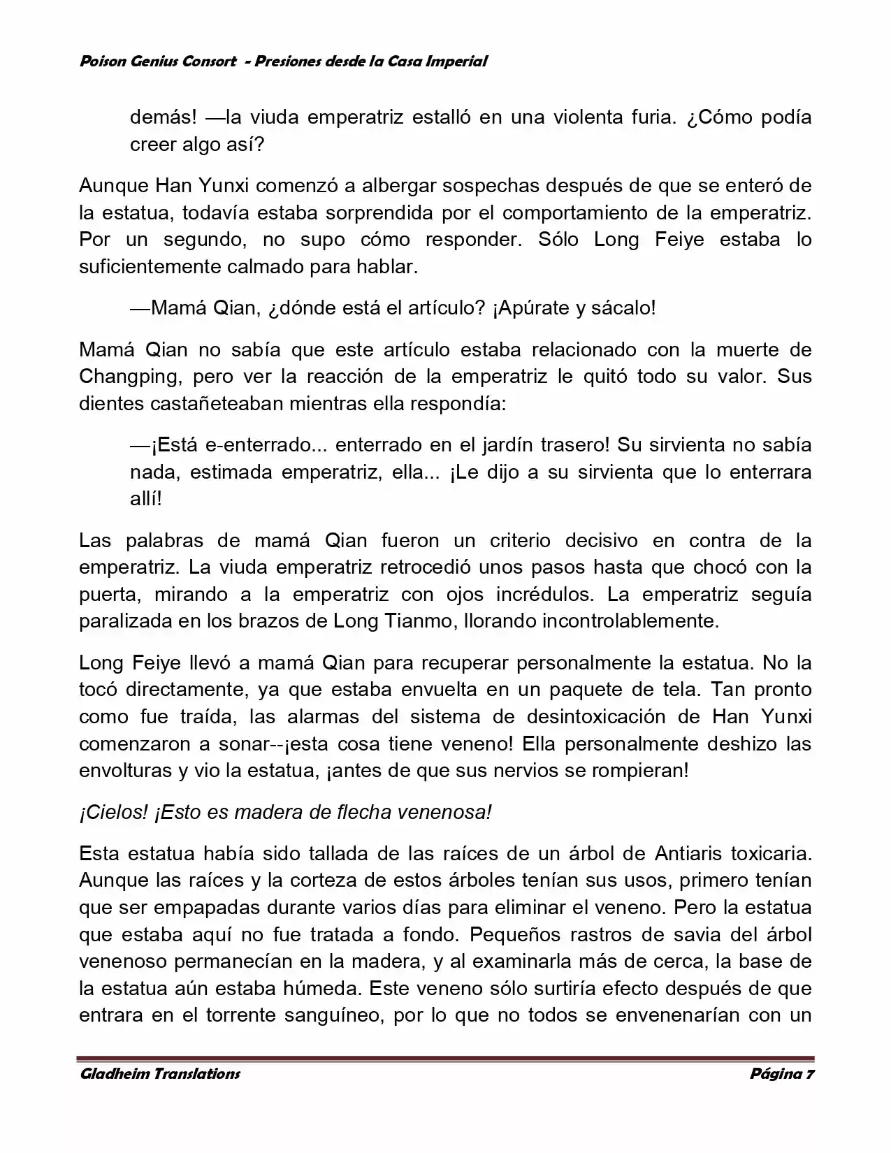 Poison Genious Consort (Novela) - Capítulo 168 - Página 7 - LectorTMOo