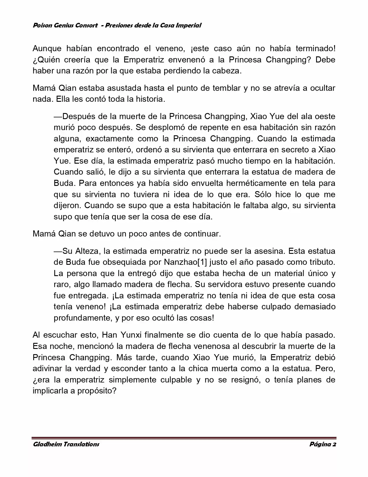 Poison Genious Consort (Novela) - Capítulo 169 - Página 2 - LectorTMOo