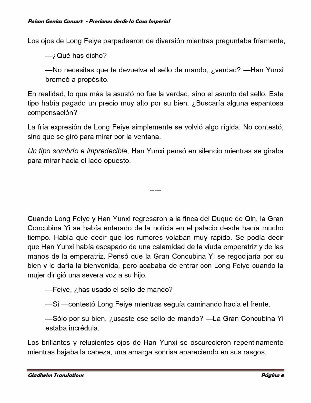 Poison Genious Consort (Novela) - Capítulo 169 - Página 6 - LectorTMOo