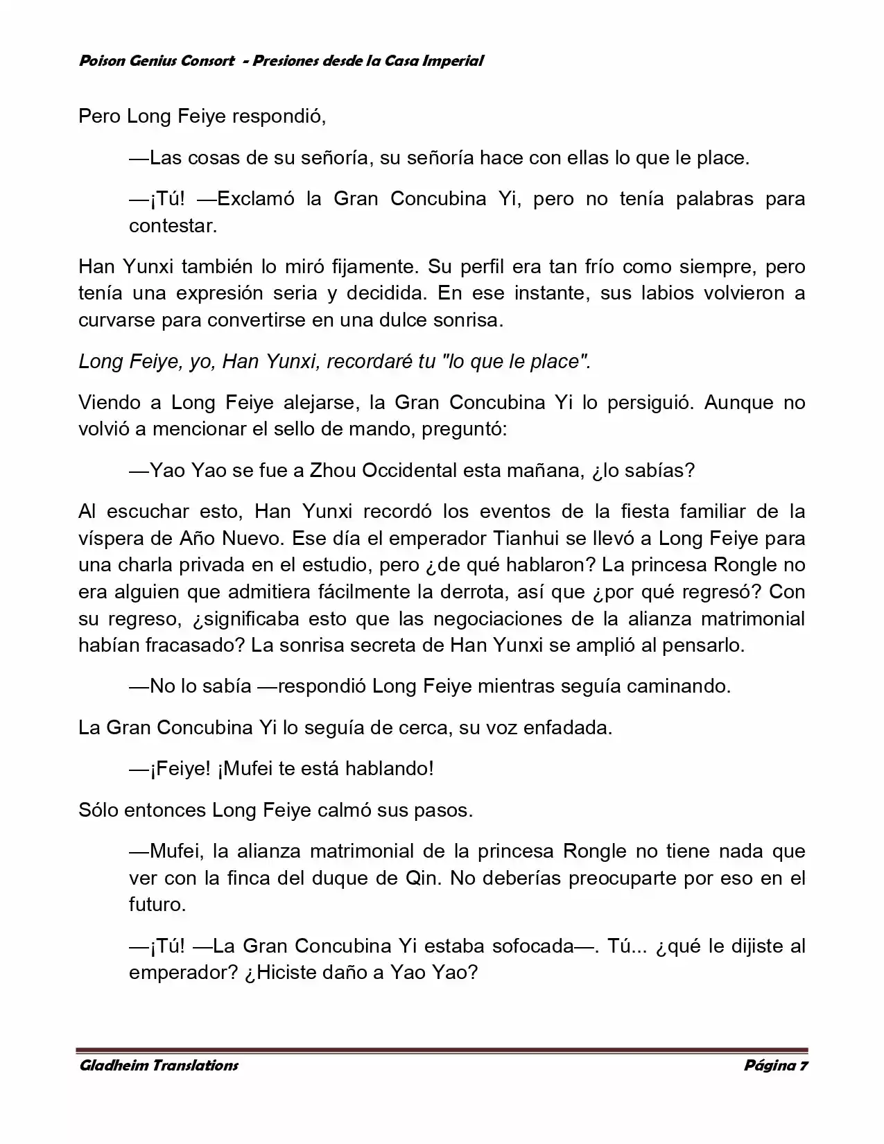Poison Genious Consort (Novela) - Capítulo 169 - Página 7 - LectorTMOo