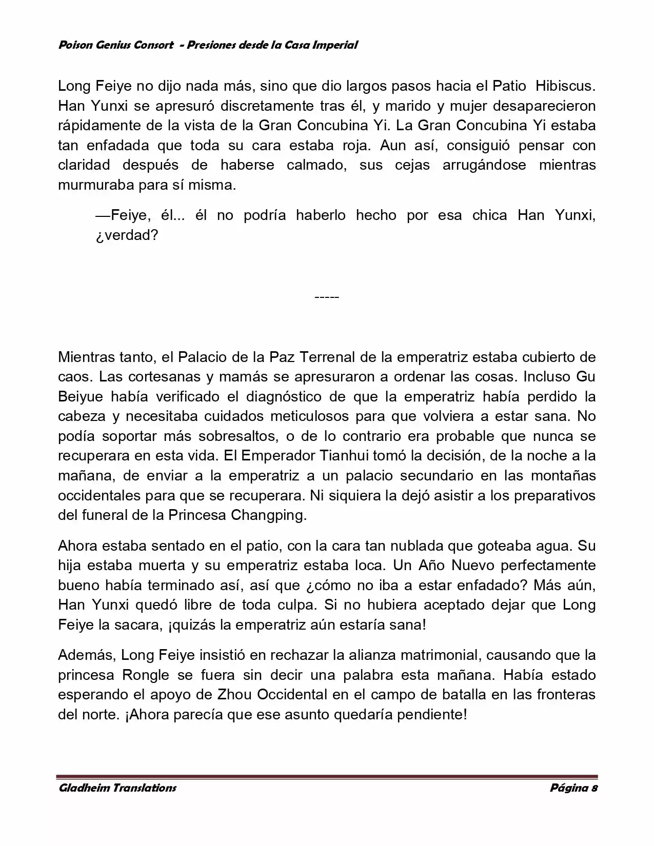 Poison Genious Consort (Novela) - Capítulo 169 - Página 8 - LectorTMOo