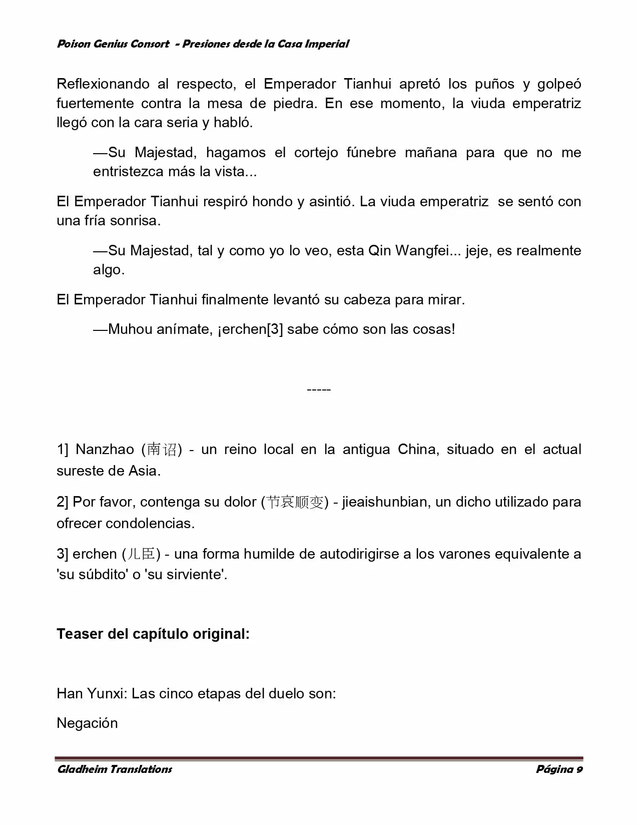 Poison Genious Consort (Novela) - Capítulo 169 - Página 9 - LectorTMOo