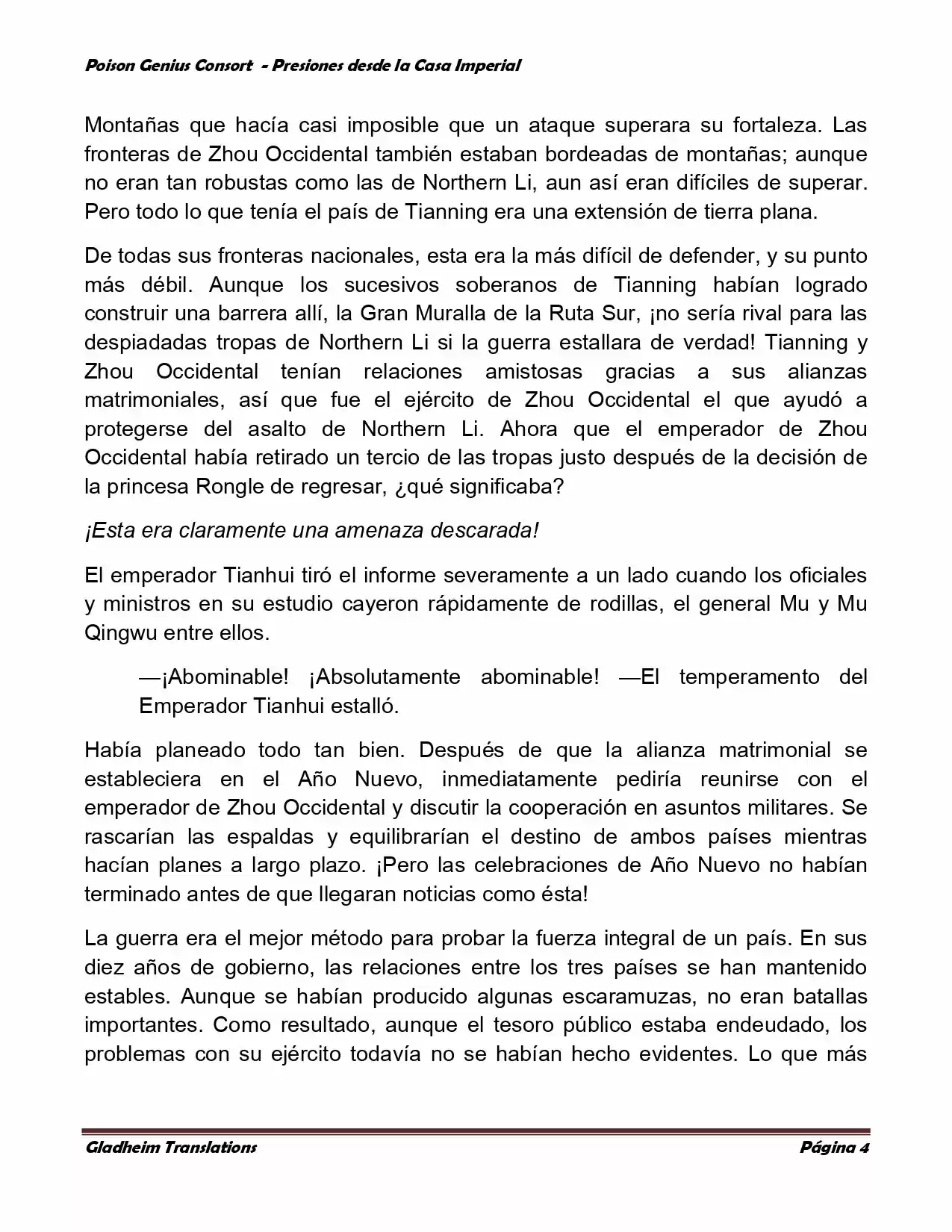 Poison Genious Consort (Novela) - Capítulo 170 - Página 4 - LectorTMOo