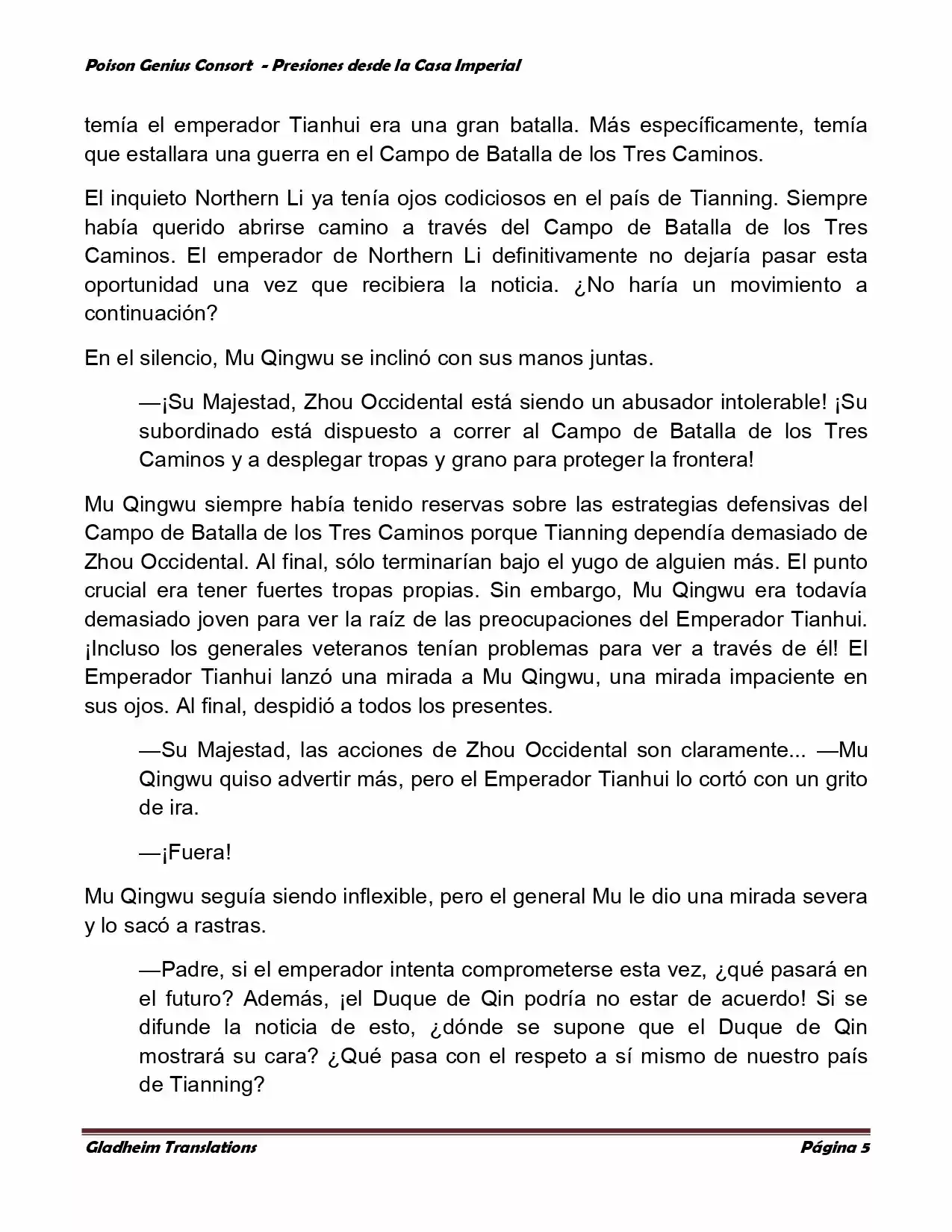 Poison Genious Consort (Novela) - Capítulo 170 - Página 5 - LectorTMOo
