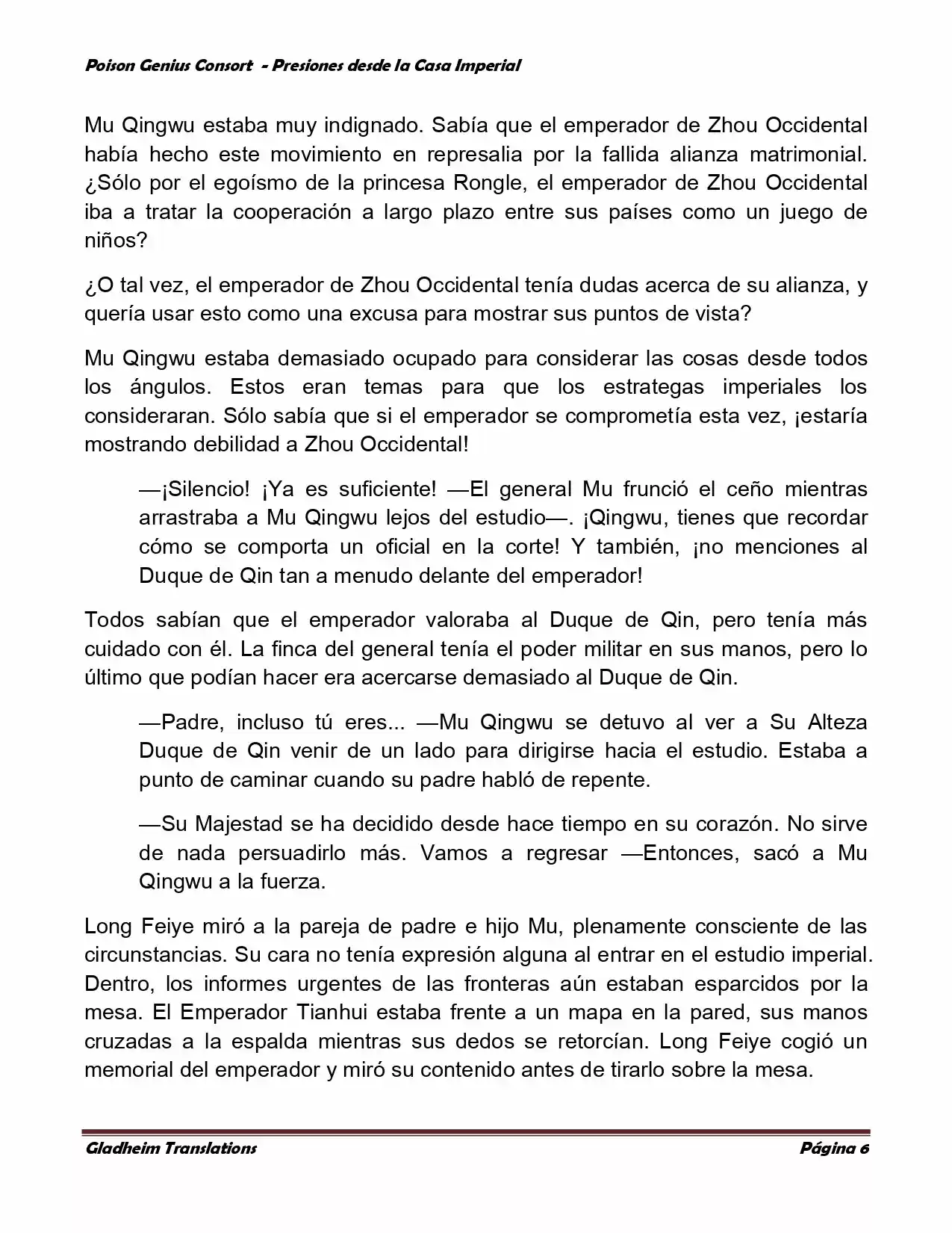 Poison Genious Consort (Novela) - Capítulo 170 - Página 6 - LectorTMOo