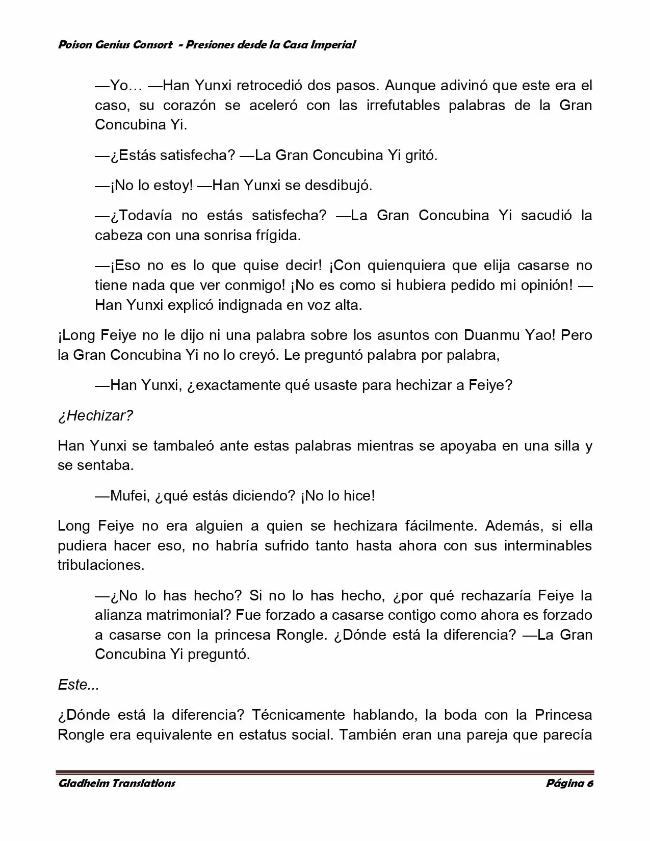 Poison Genious Consort (Novela) - Capítulo 171 - Página 6 - LectorTMOo
