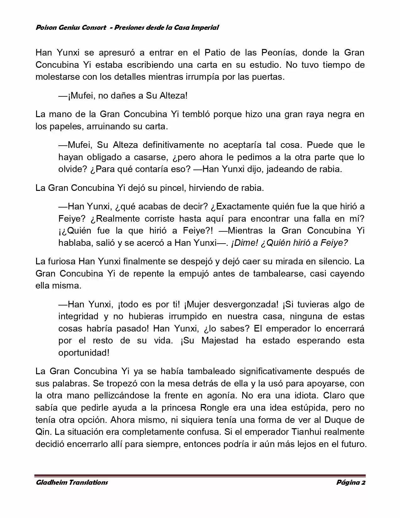 Poison Genious Consort (Novela) - Capítulo 172 - Página 2 - LectorTMOo