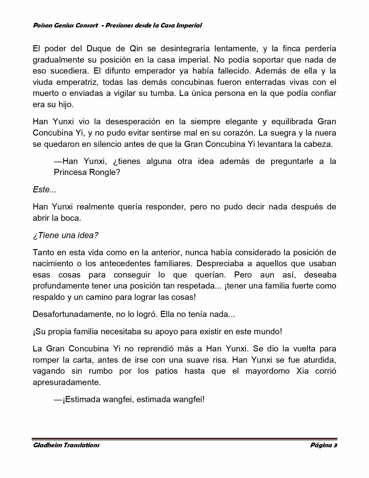 Poison Genious Consort (Novela) - Capítulo 172 - Página 3 - LectorTMOo