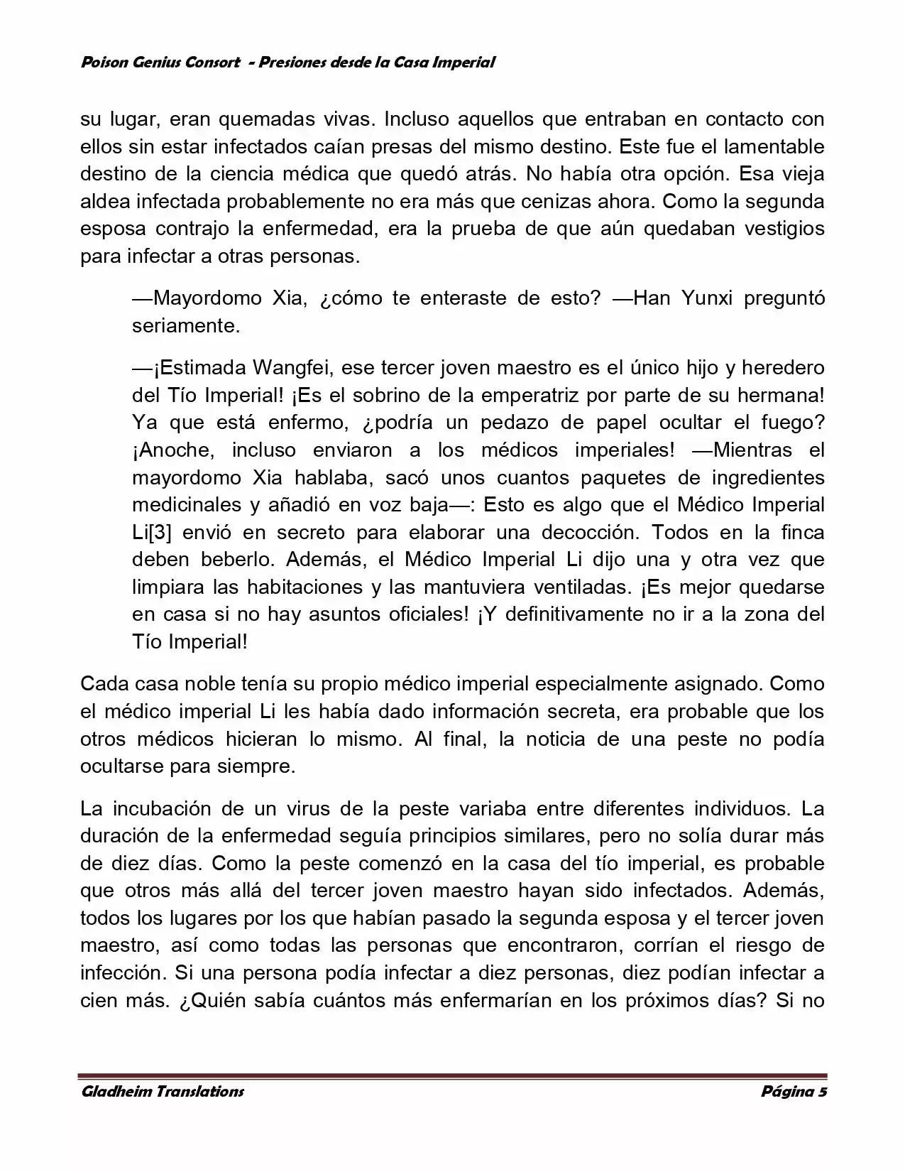 Poison Genious Consort (Novela) - Capítulo 172 - Página 5 - LectorTMOo