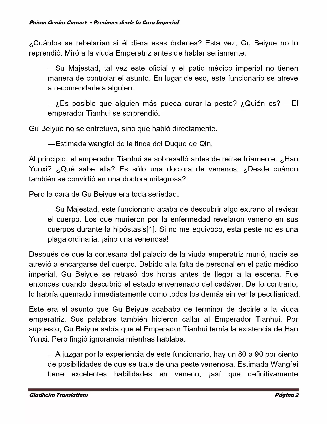Poison Genious Consort (Novela) - Capítulo 173 - Página 2 - LectorTMOo