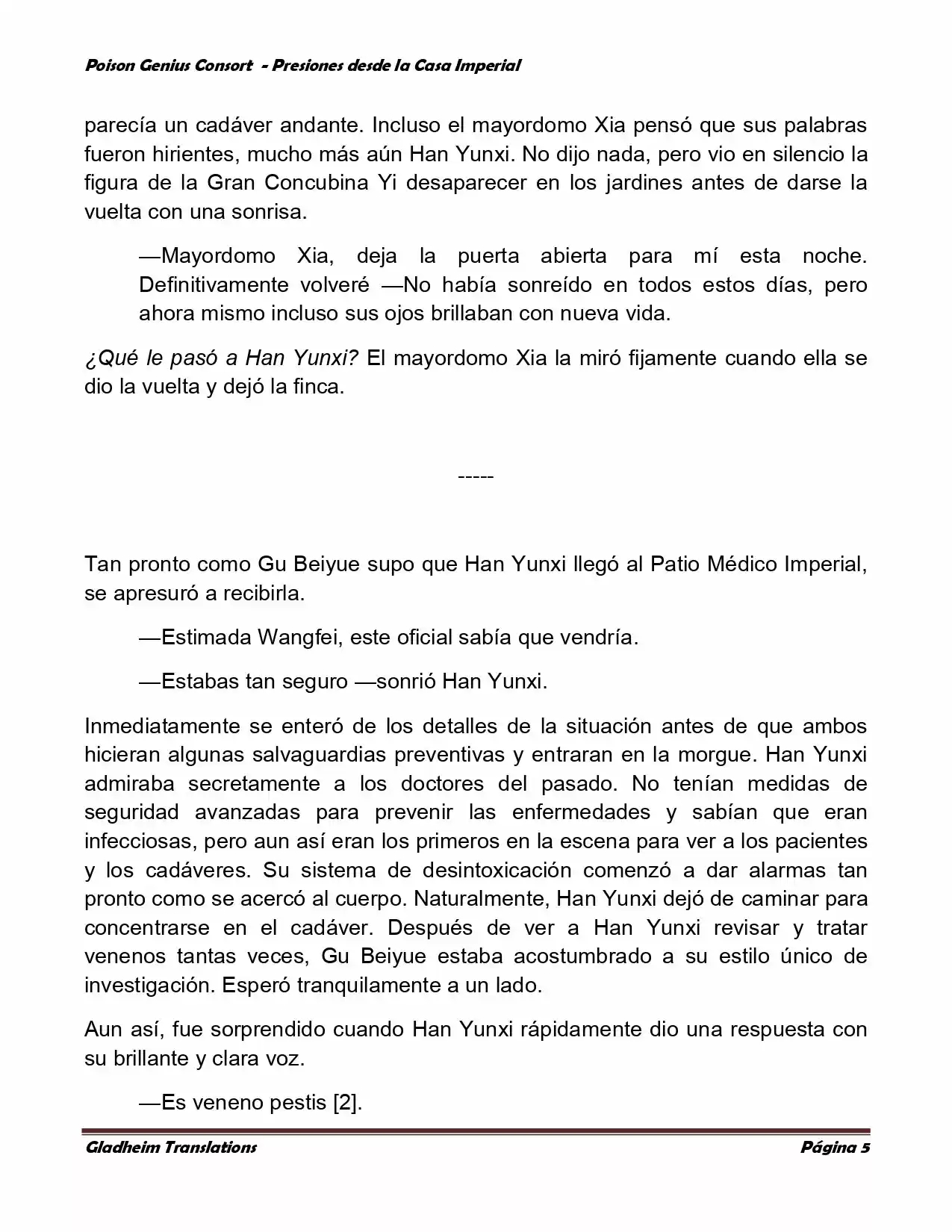 Poison Genious Consort (Novela) - Capítulo 173 - Página 5 - LectorTMOo