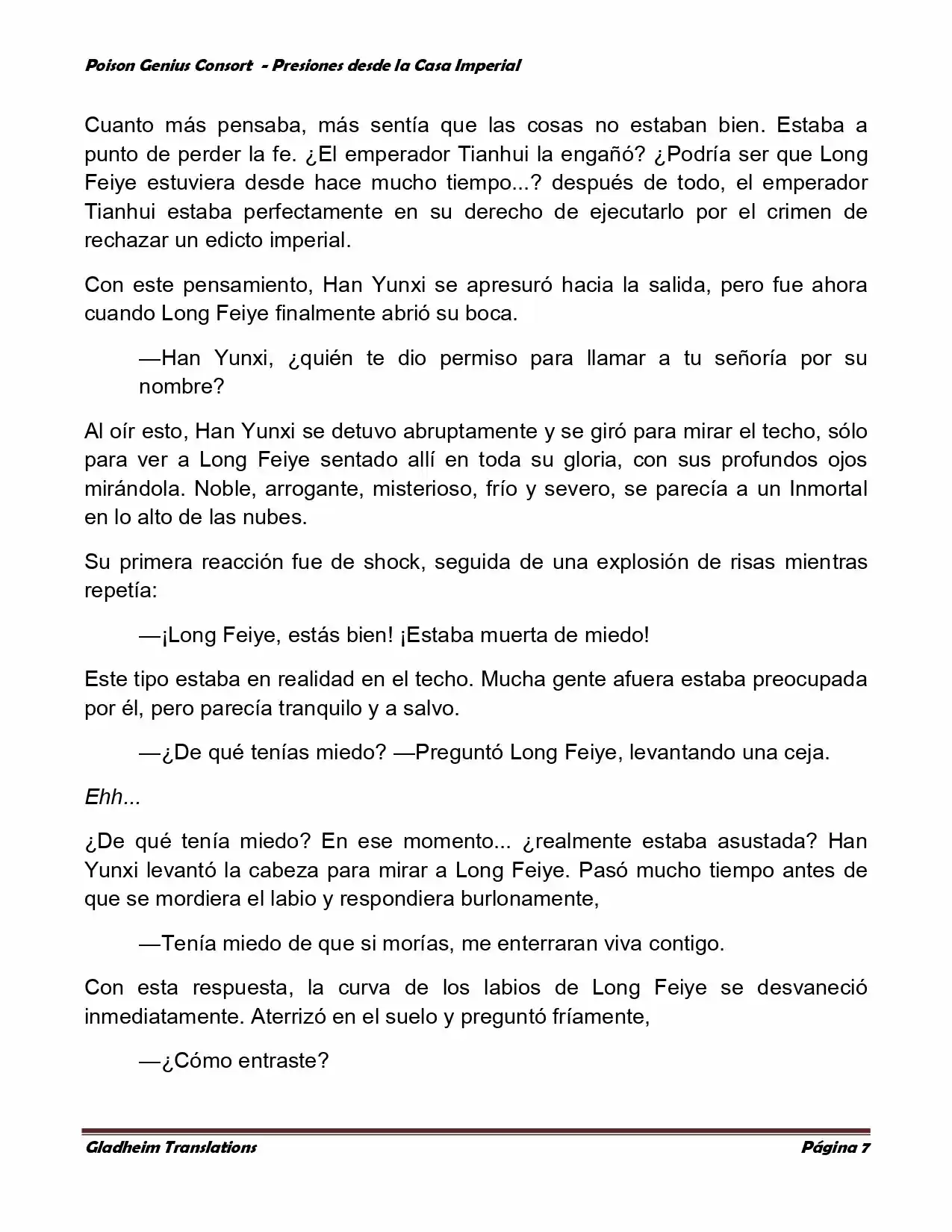 Poison Genious Consort (Novela) - Capítulo 174 - Página 7 - LectorTMOo