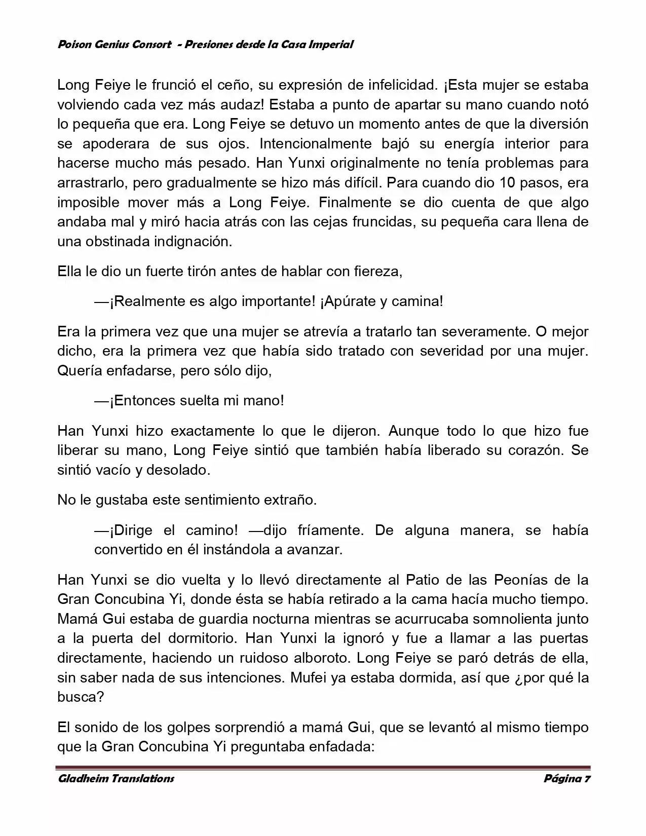 Poison Genious Consort (Novela) - Capítulo 175 - Página 7 - LectorTMOo