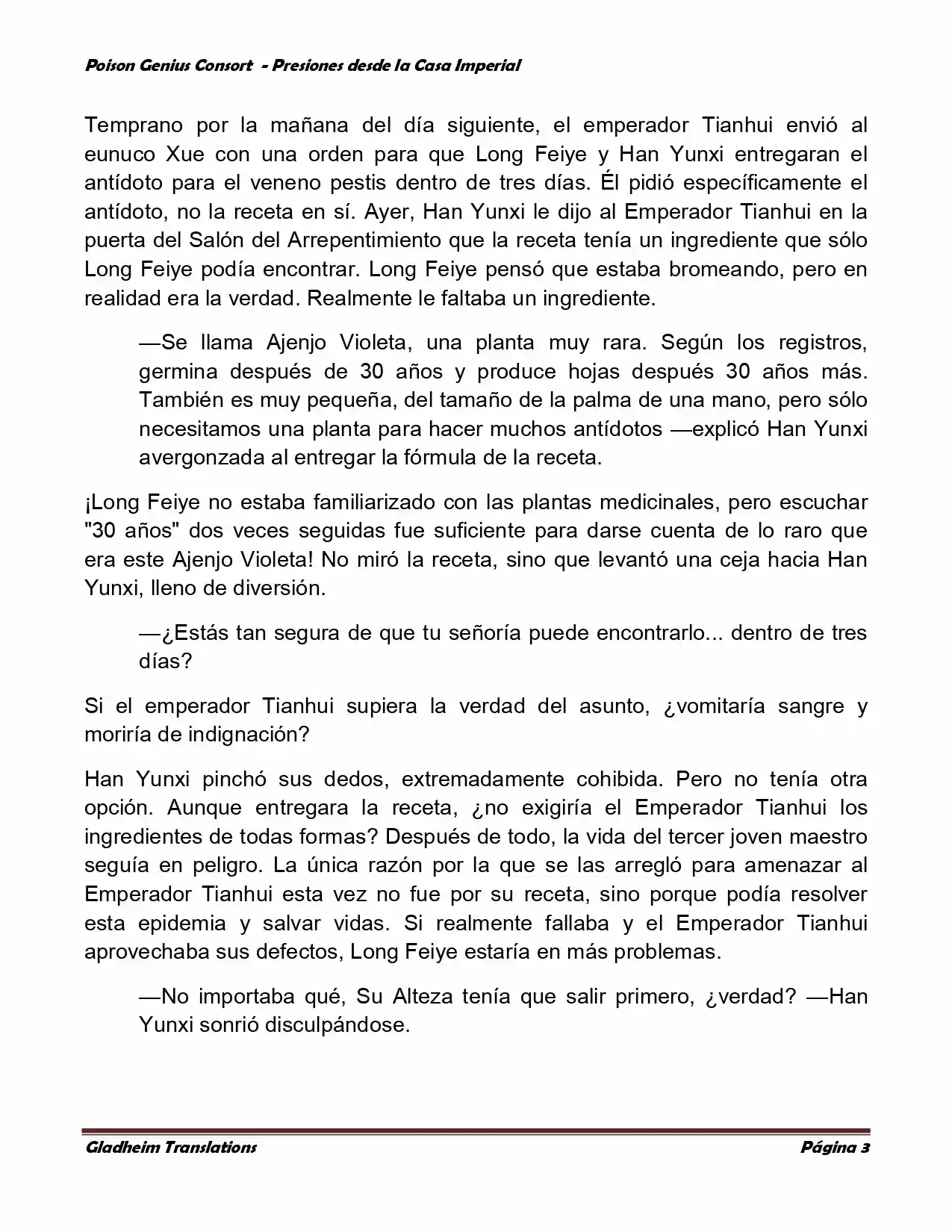 Poison Genious Consort (Novela) - Capítulo 176 - Página 3 - LectorTMOo