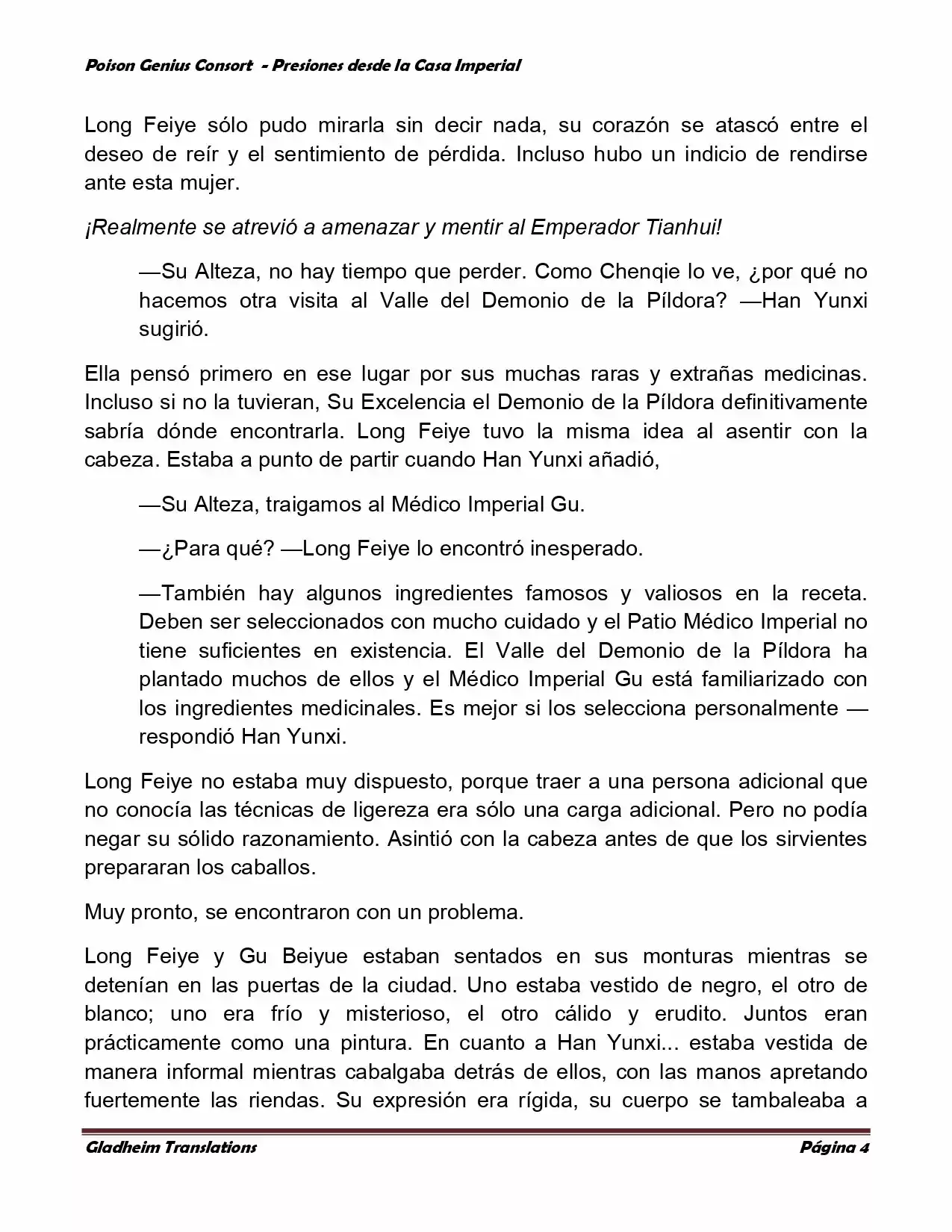 Poison Genious Consort (Novela) - Capítulo 176 - Página 4 - LectorTMOo