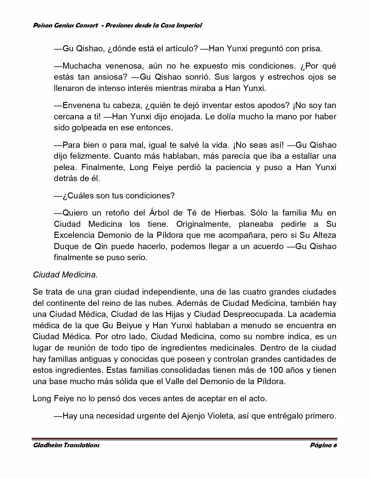 Poison Genious Consort (Novela) - Capítulo 177 - Página 6 - LectorTMOo