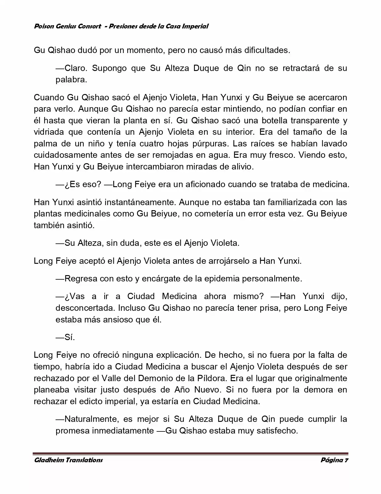 Poison Genious Consort (Novela) - Capítulo 177 - Página 7 - LectorTMOo