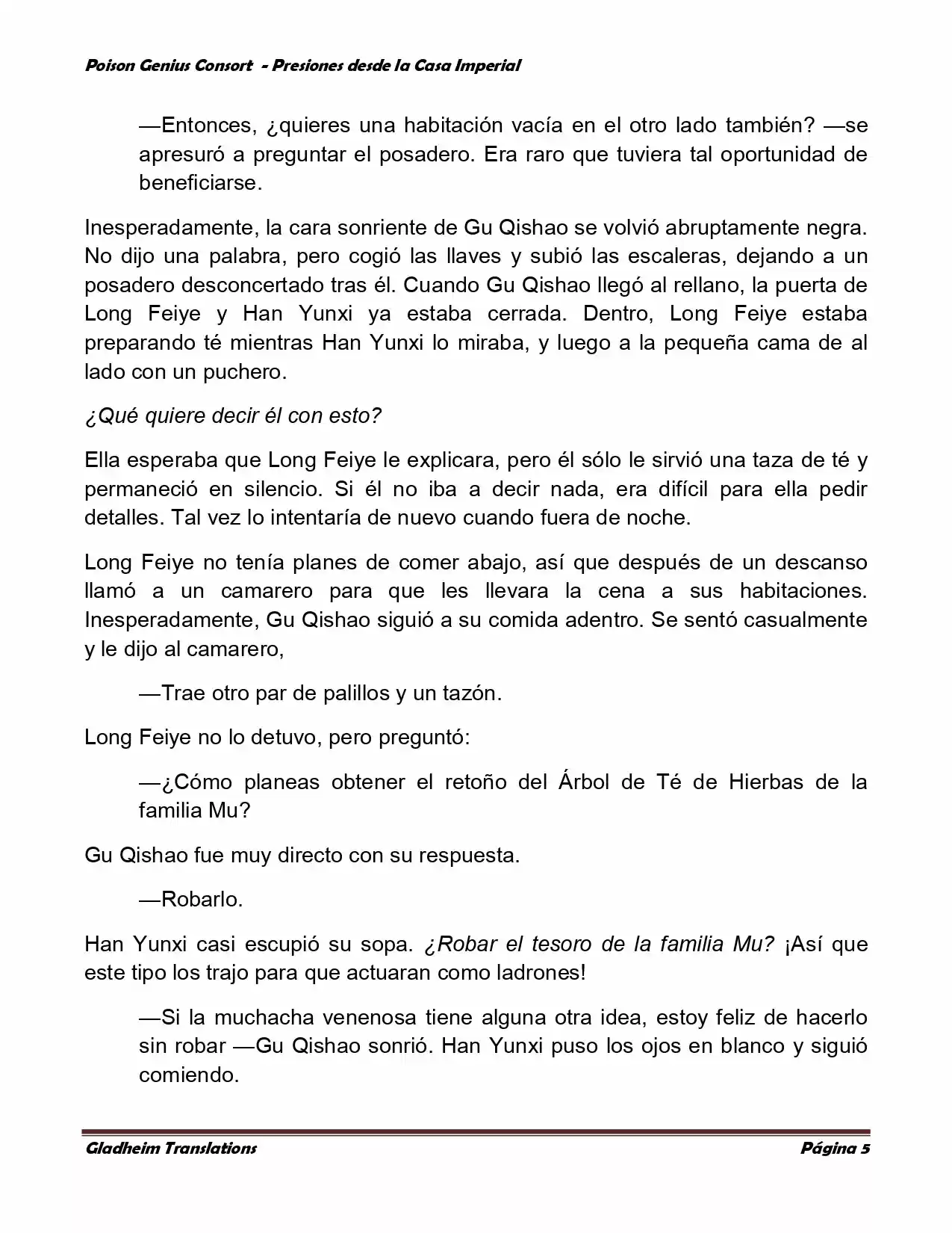 Poison Genious Consort (Novela) - Capítulo 178 - Página 5 - LectorTMOo