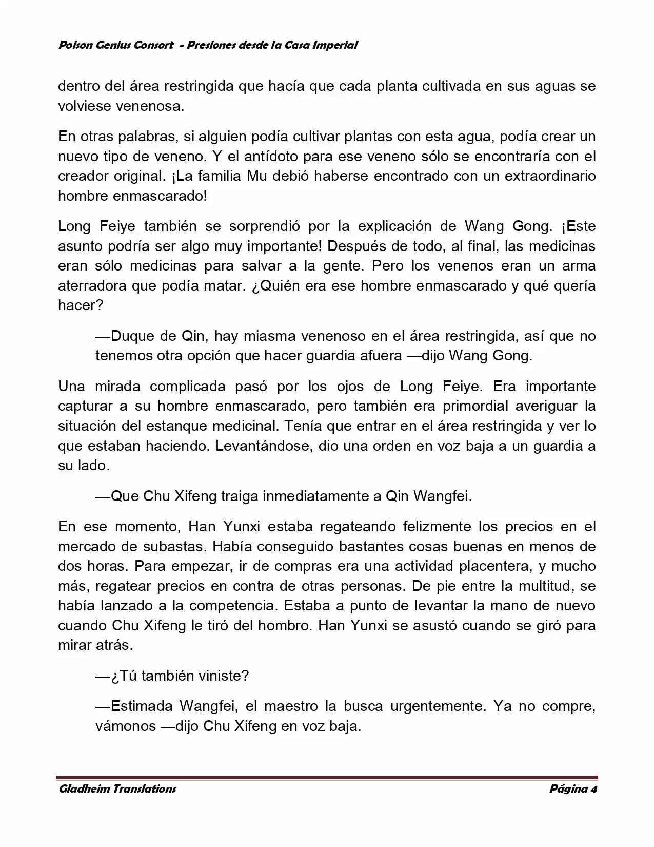 Poison Genious Consort (Novela) - Capítulo 179 - Página 4 - LectorTMOo