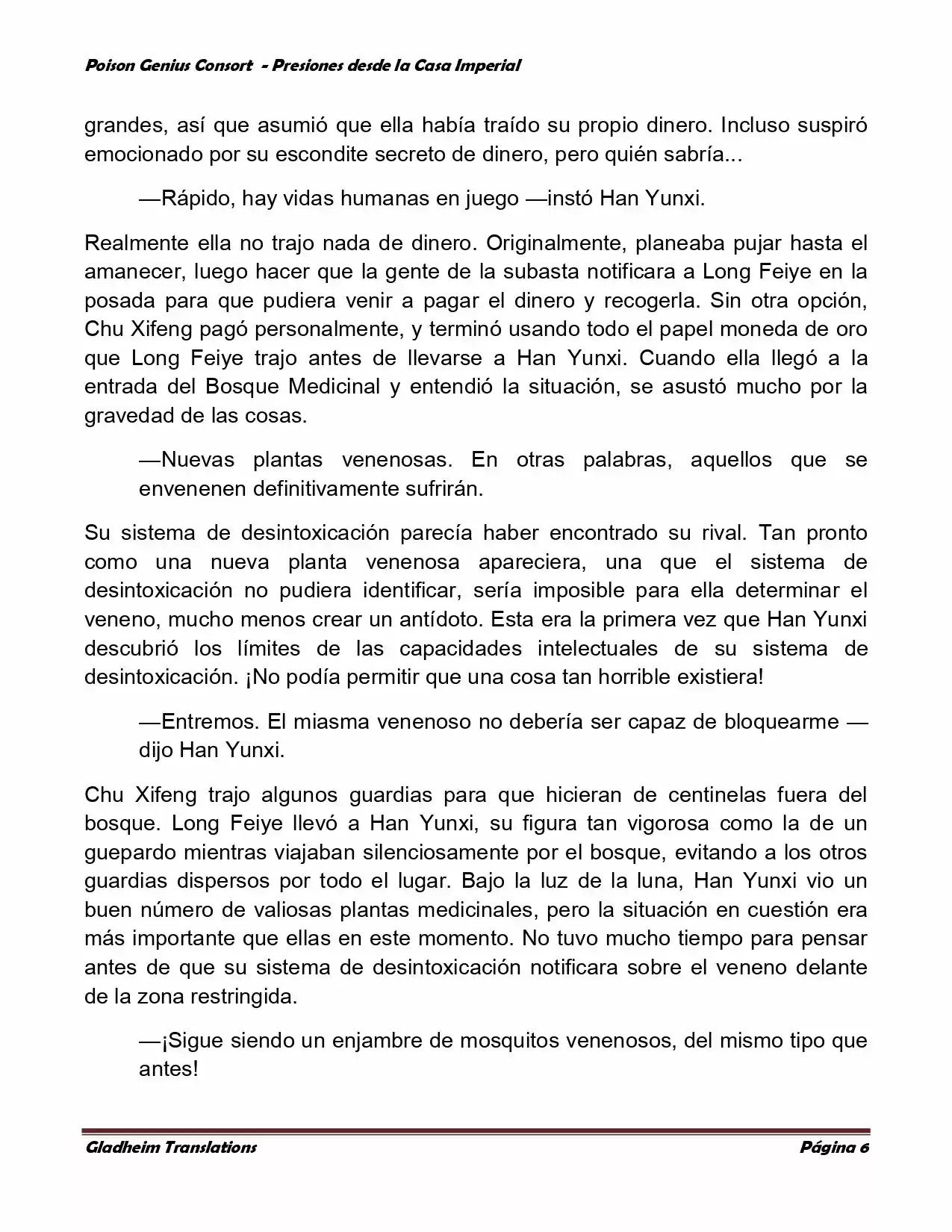 Poison Genious Consort (Novela) - Capítulo 179 - Página 6 - LectorTMOo