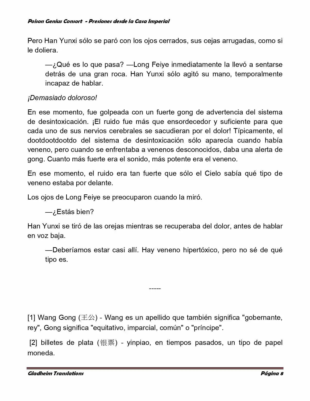 Poison Genious Consort (Novela) - Capítulo 179 - Página 8 - LectorTMOo