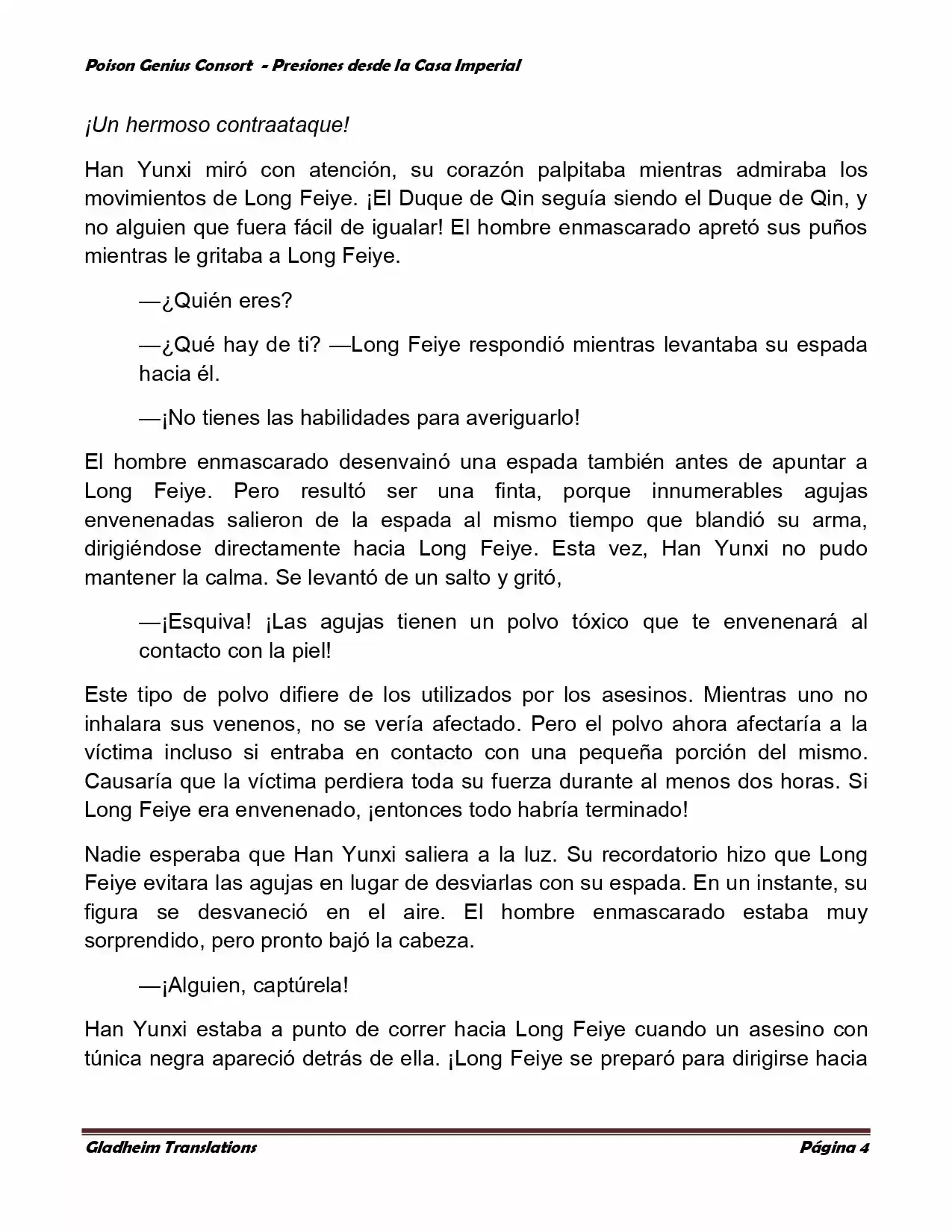 Poison Genious Consort (Novela) - Capítulo 180 - Página 4 - LectorTMOo
