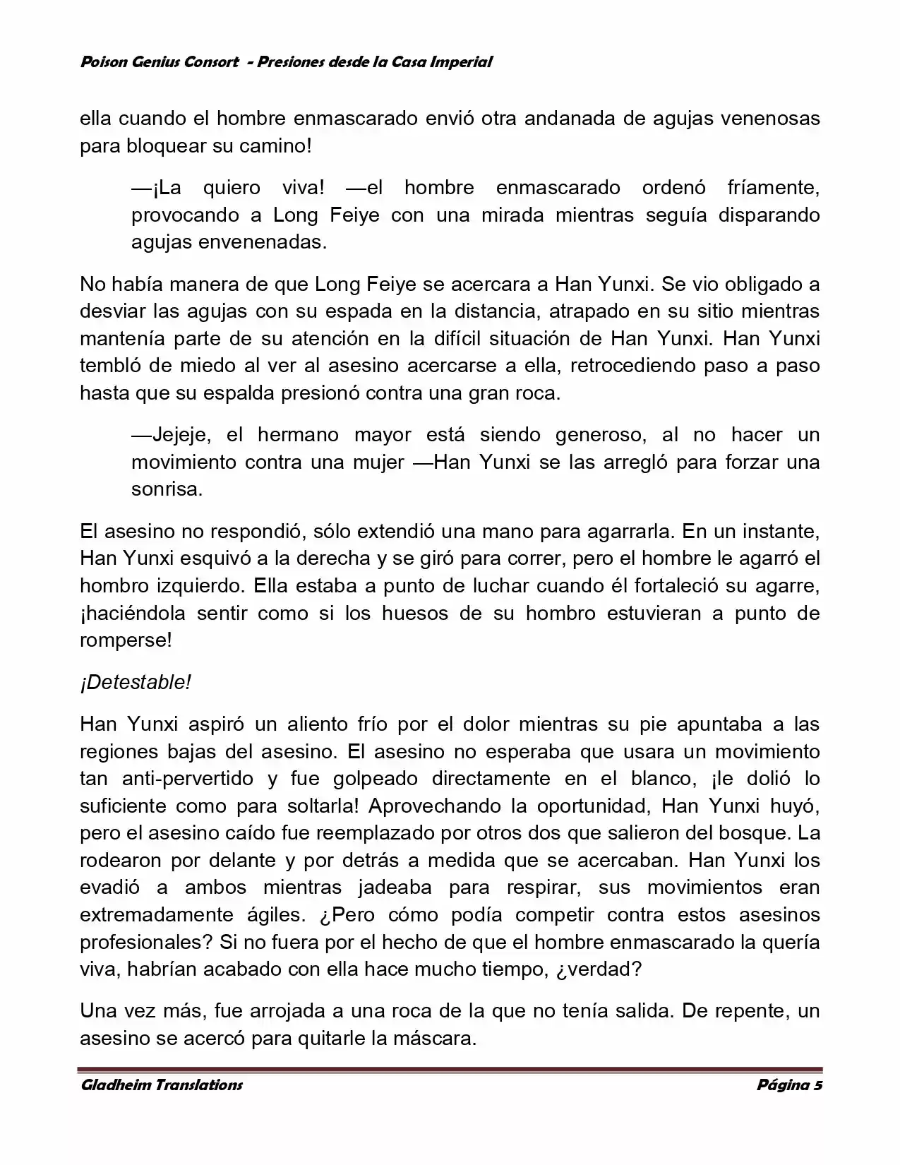 Poison Genious Consort (Novela) - Capítulo 180 - Página 5 - LectorTMOo