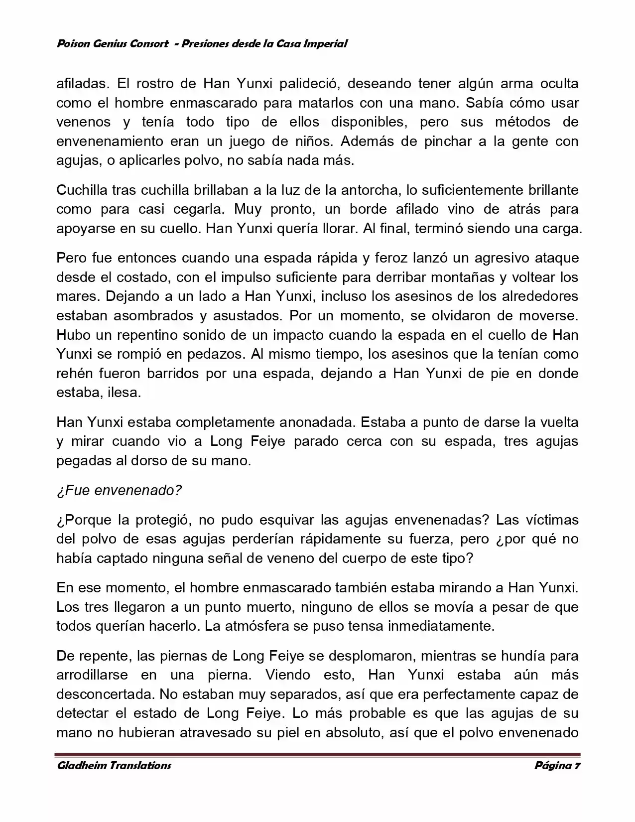 Poison Genious Consort (Novela) - Capítulo 180 - Página 7 - LectorTMOo