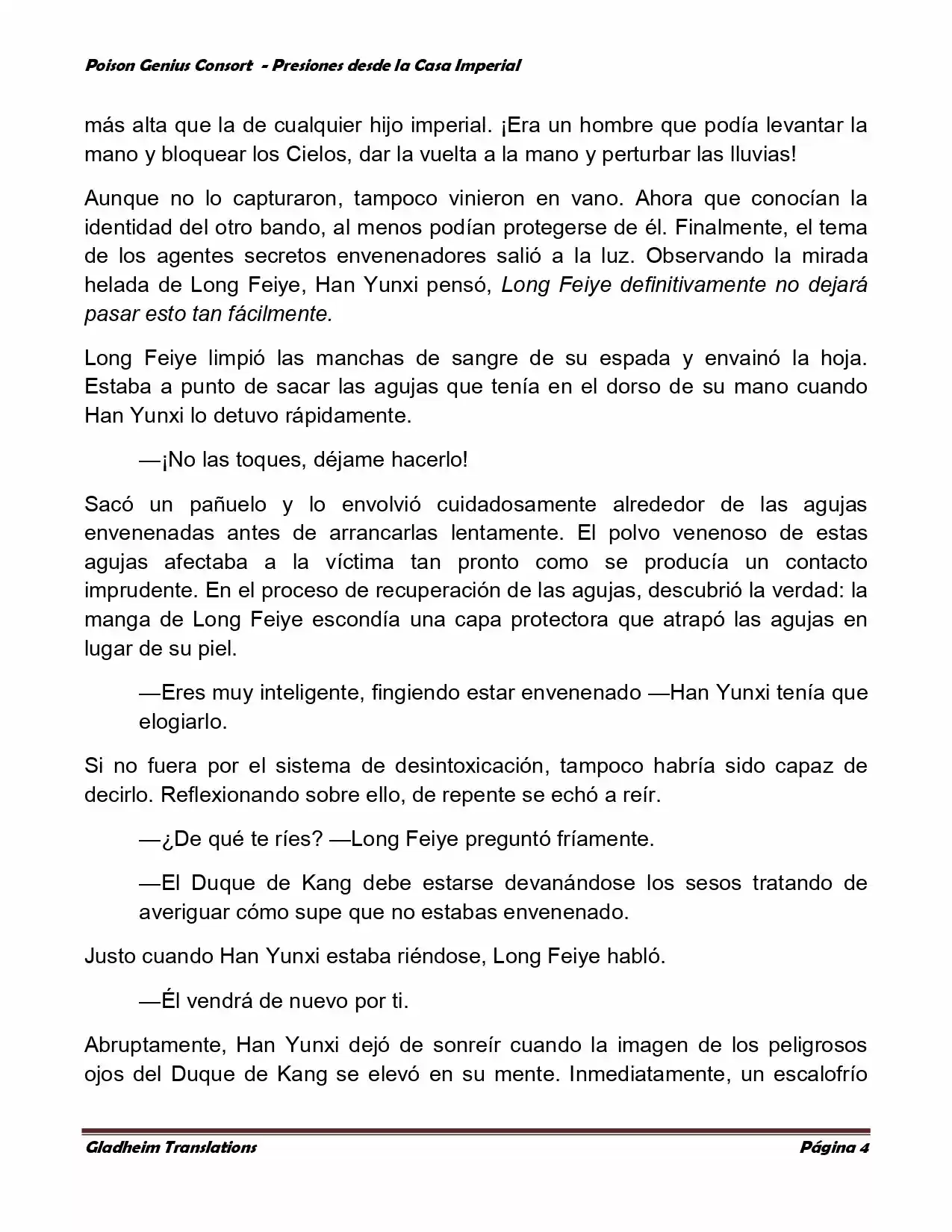 Poison Genious Consort (Novela) - Capítulo 181 - Página 4 - LectorTMOo
