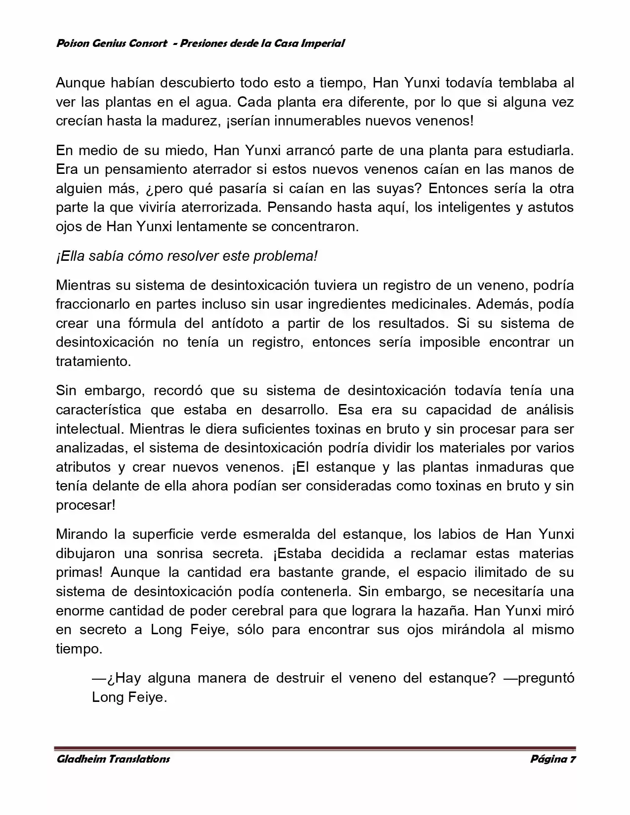 Poison Genious Consort (Novela) - Capítulo 181 - Página 7 - LectorTMOo
