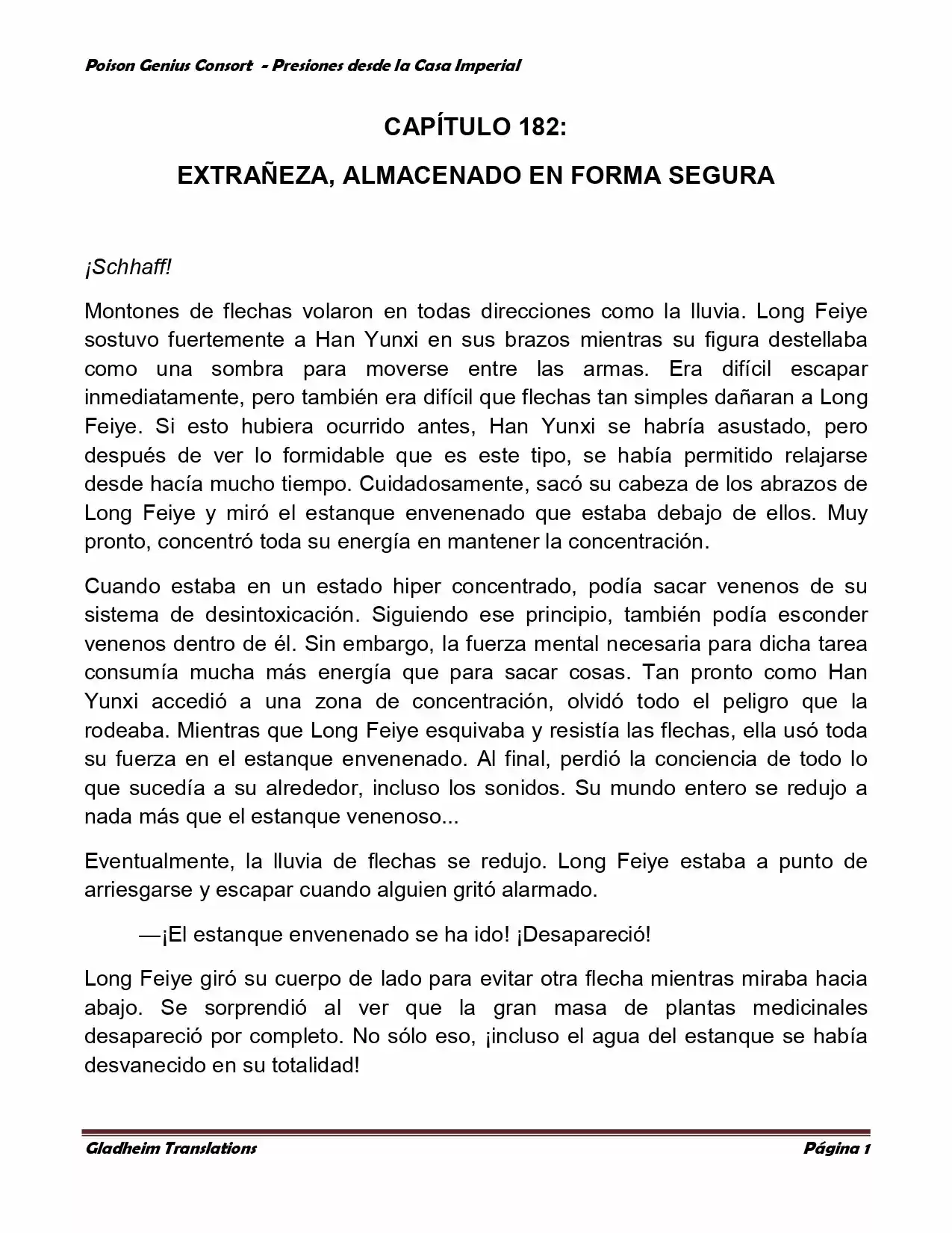Poison Genious Consort (Novela) - Capítulo 182 - Página 1 - LectorTMOo