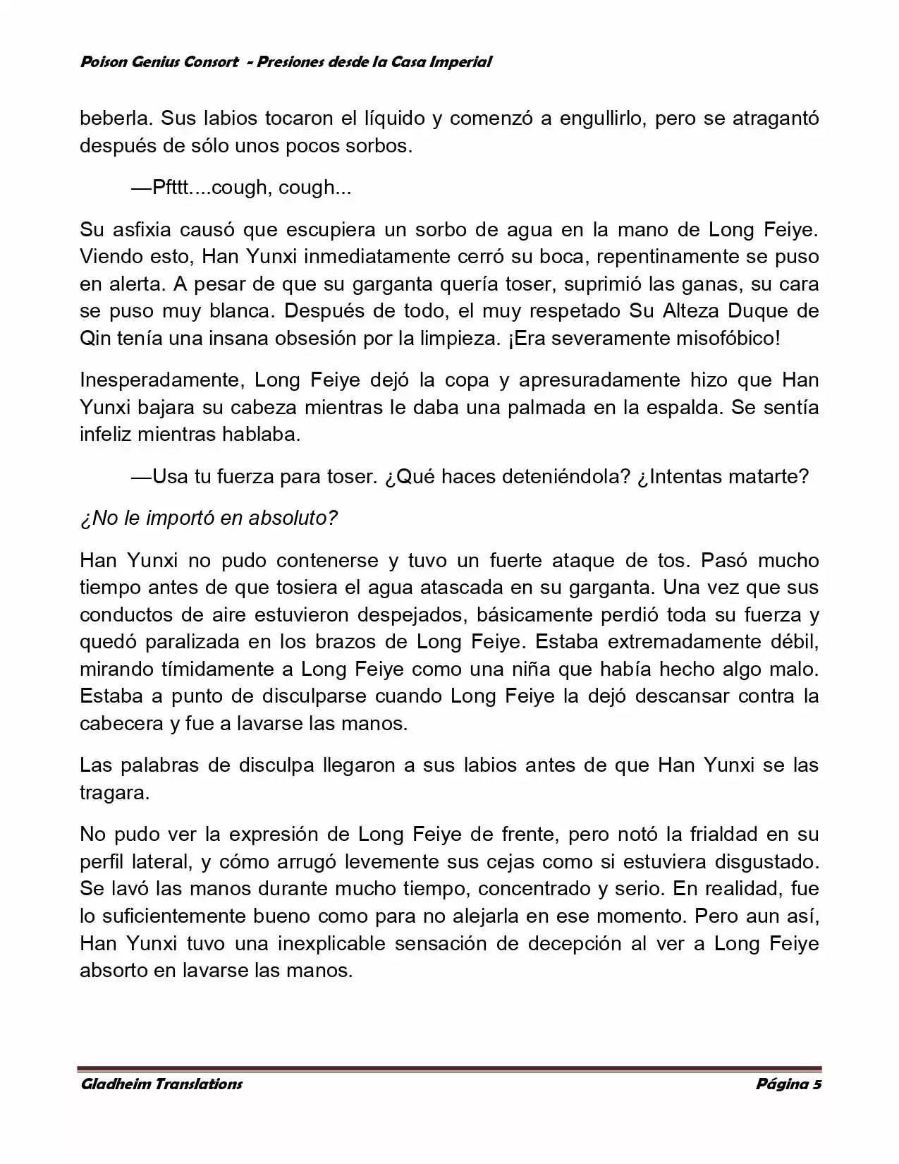 Poison Genious Consort (Novela) - Capítulo 182 - Página 5 - LectorTMOo