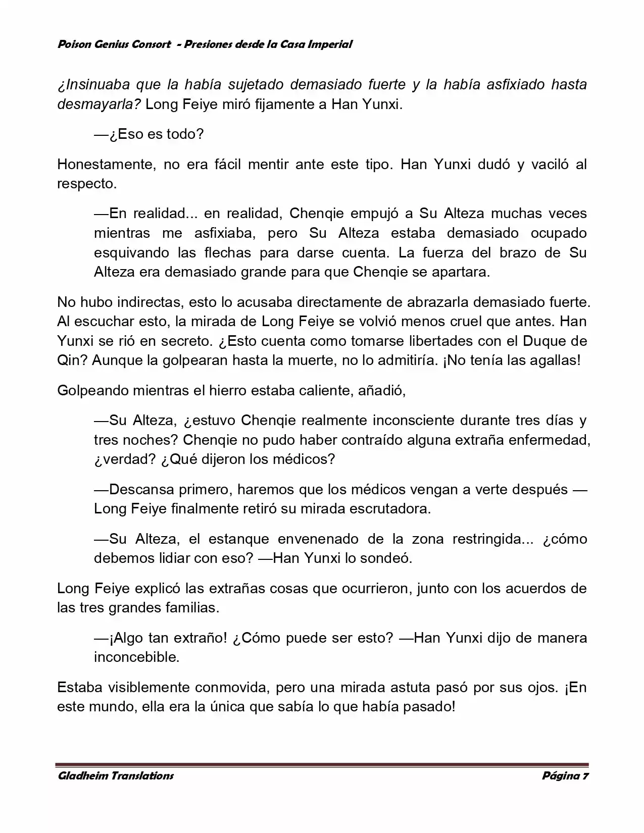 Poison Genious Consort (Novela) - Capítulo 182 - Página 7 - LectorTMOo