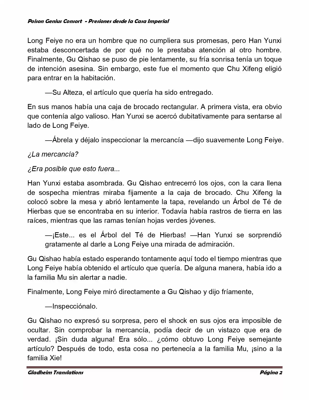 Poison Genious Consort (Novela) - Capítulo 183 - Página 2 - LectorTMOo