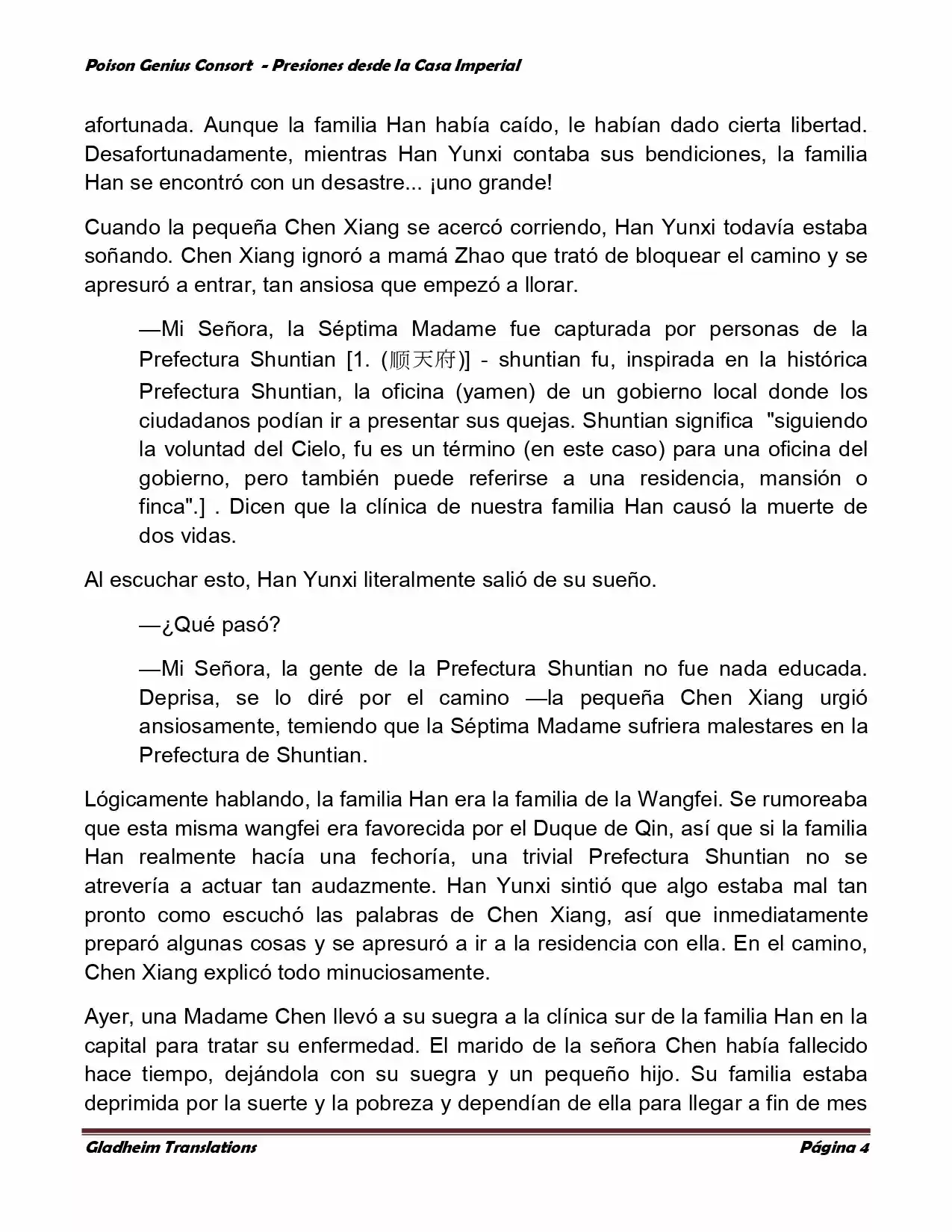 Poison Genious Consort (Novela) - Capítulo 184 - Página 4 - LectorTMOo