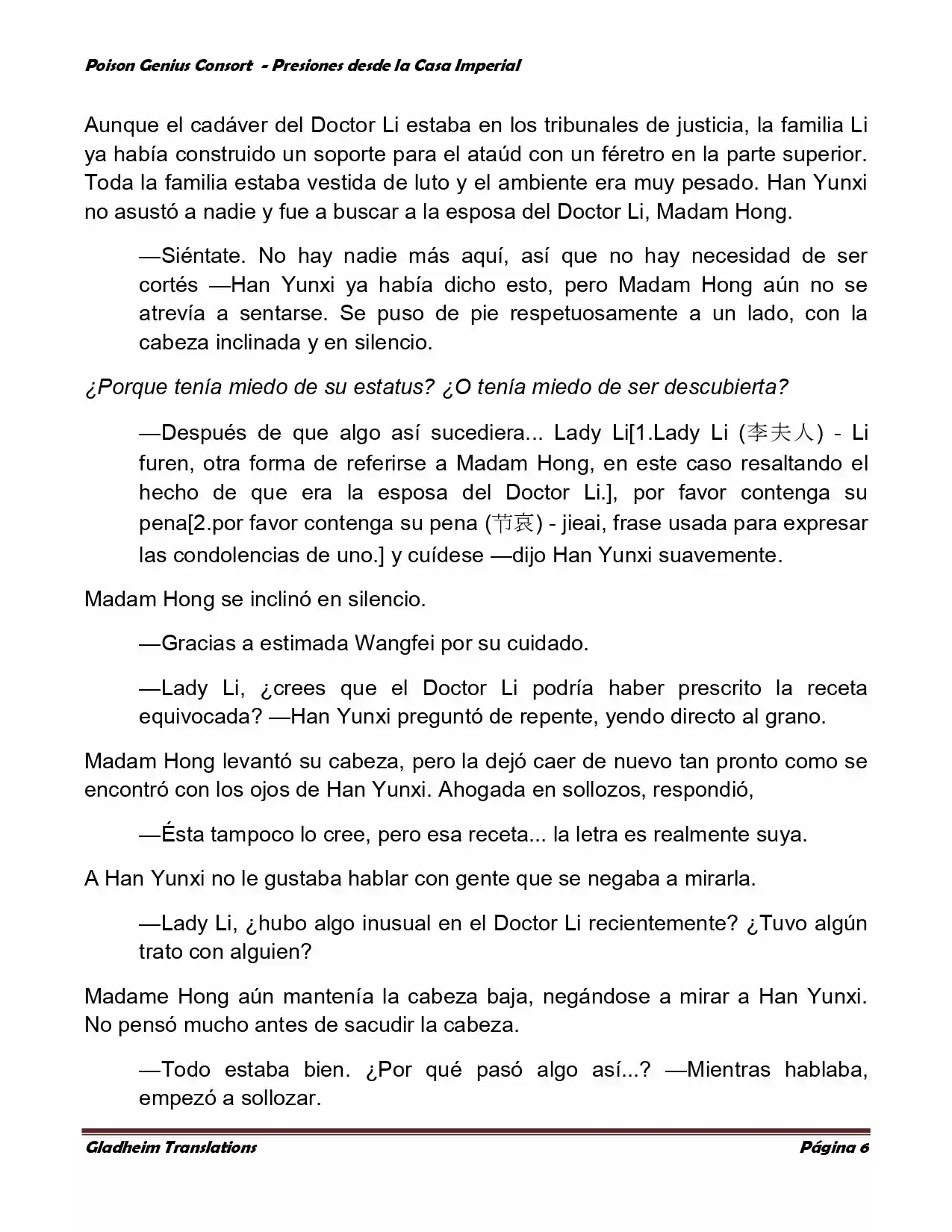 Poison Genious Consort (Novela) - Capítulo 185 - Página 6 - LectorTMOo