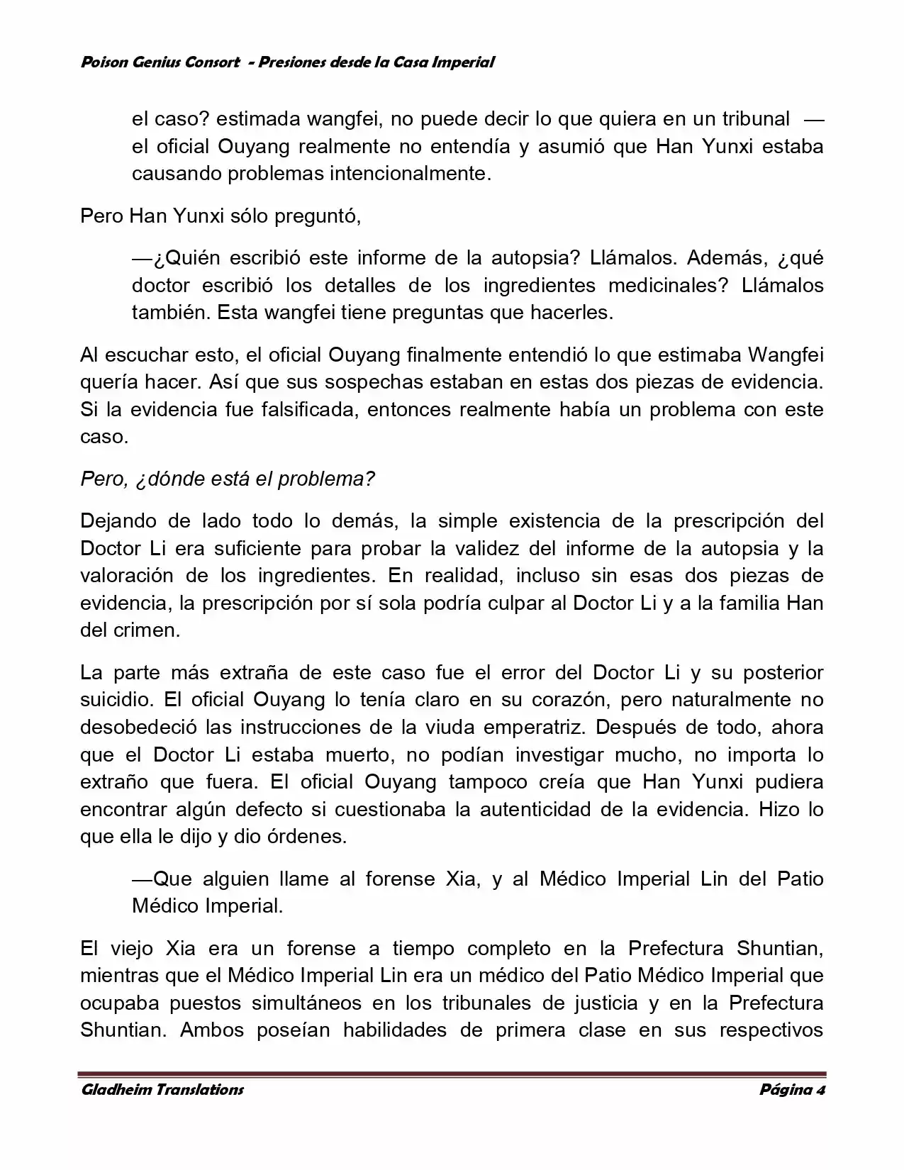 Poison Genious Consort (Novela) - Capítulo 186 - Página 4 - LectorTMOo