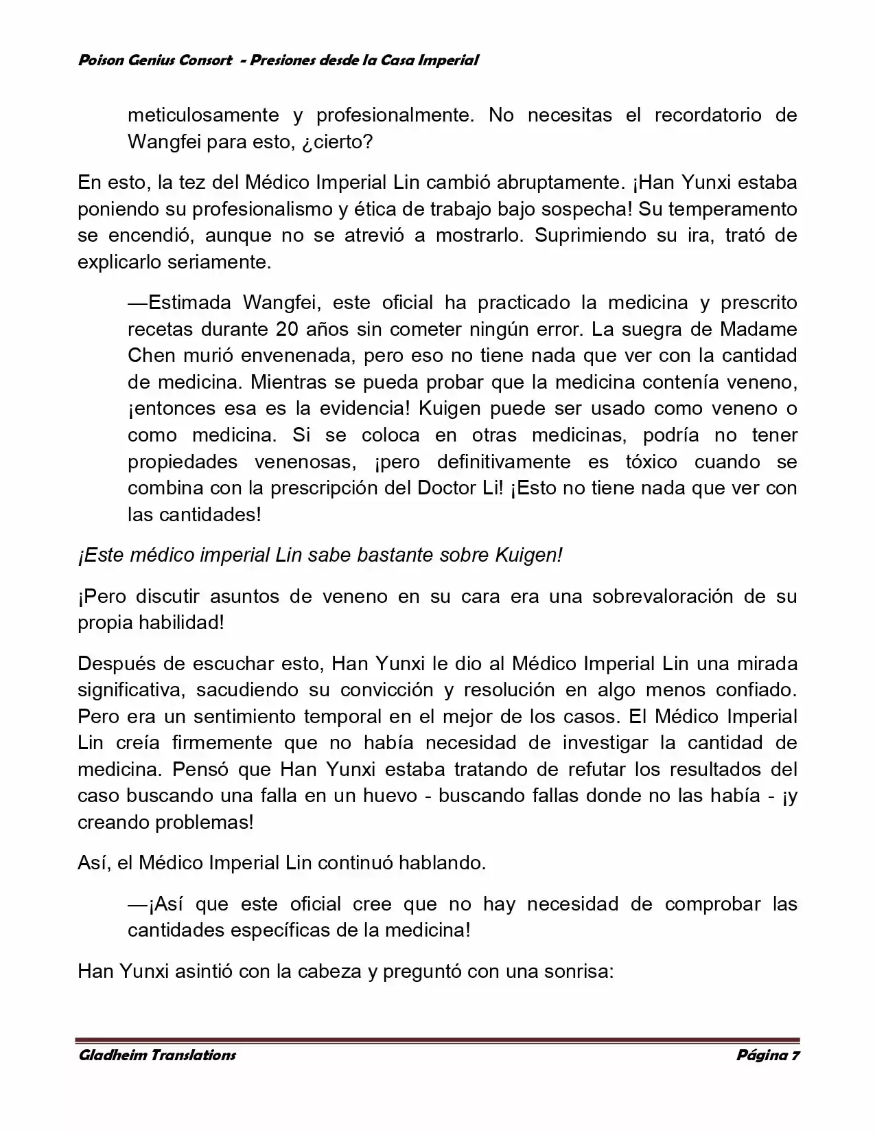 Poison Genious Consort (Novela) - Capítulo 186 - Página 7 - LectorTMOo