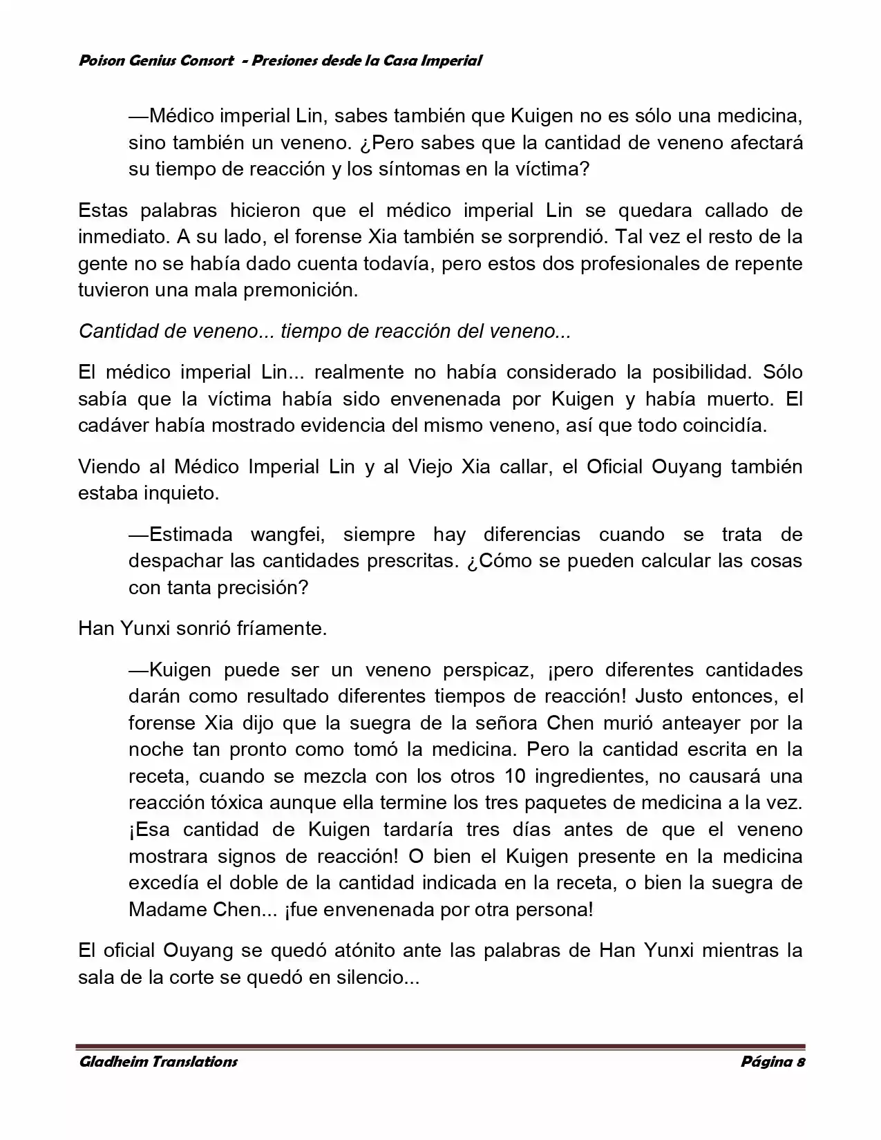 Poison Genious Consort (Novela) - Capítulo 186 - Página 8 - LectorTMOo