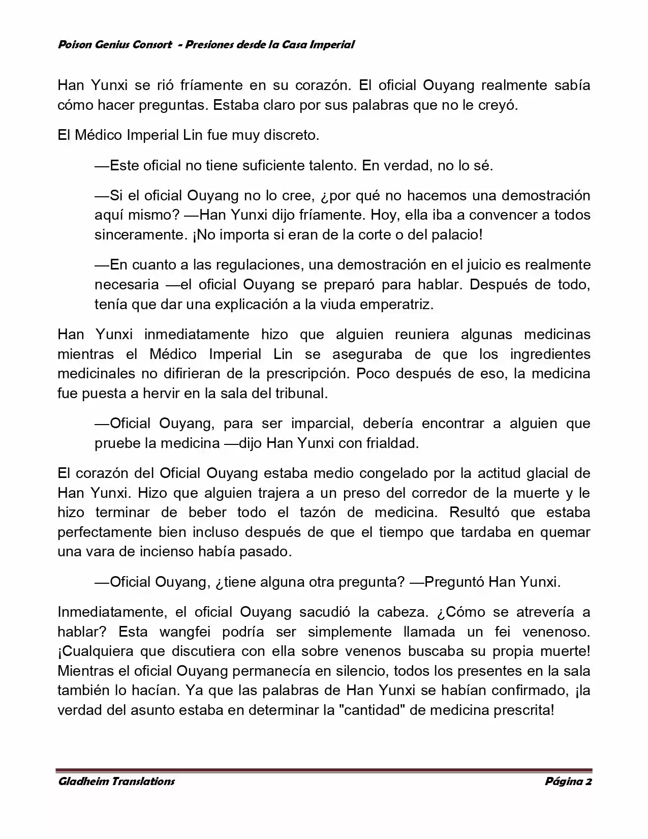 Poison Genious Consort (Novela) - Capítulo 187 - Página 2 - LectorTMOo