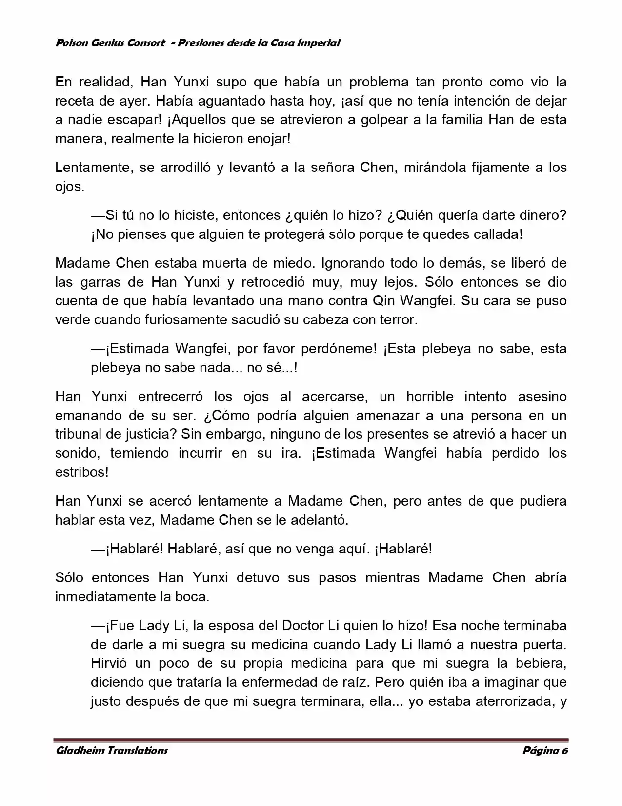 Poison Genious Consort (Novela) - Capítulo 187 - Página 6 - LectorTMOo