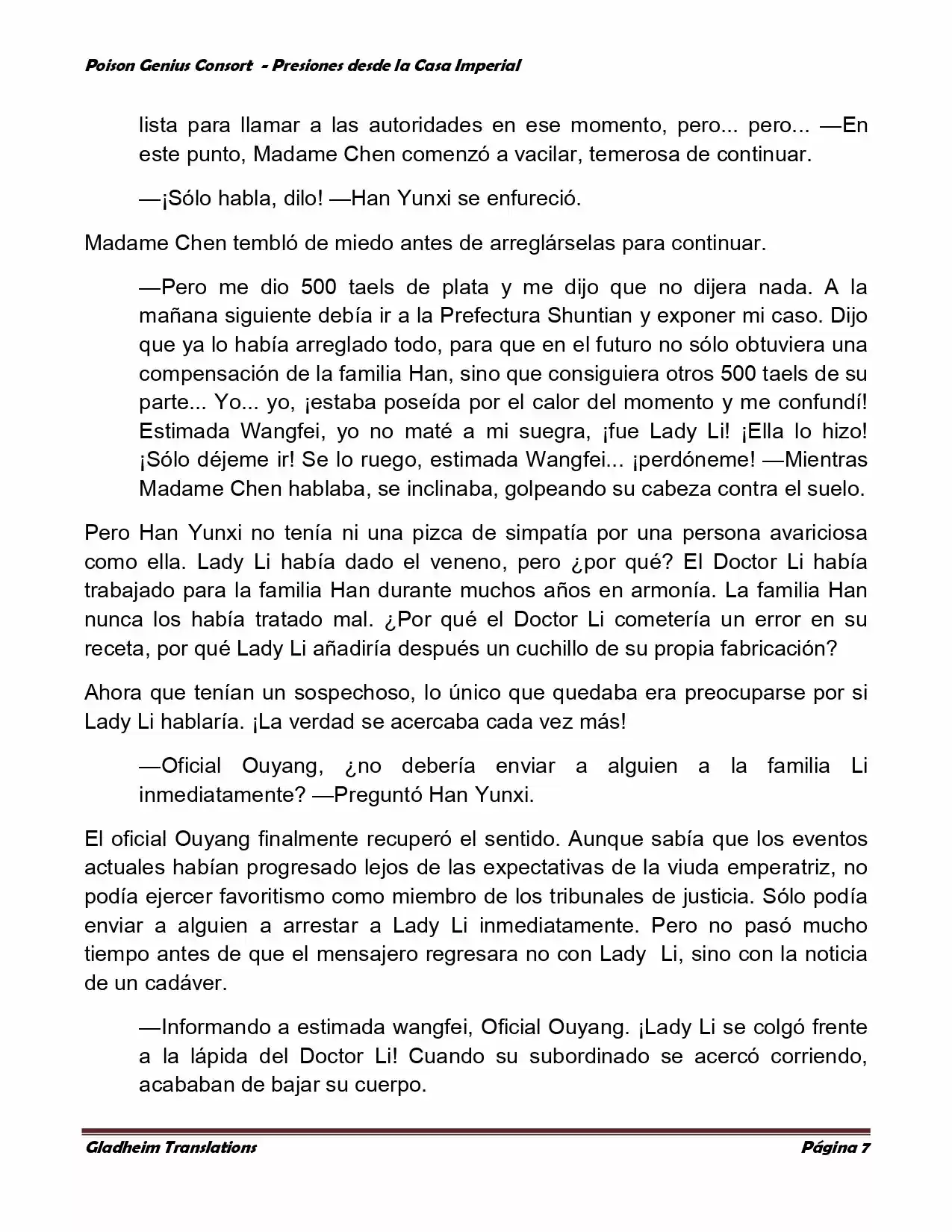 Poison Genious Consort (Novela) - Capítulo 187 - Página 7 - LectorTMOo