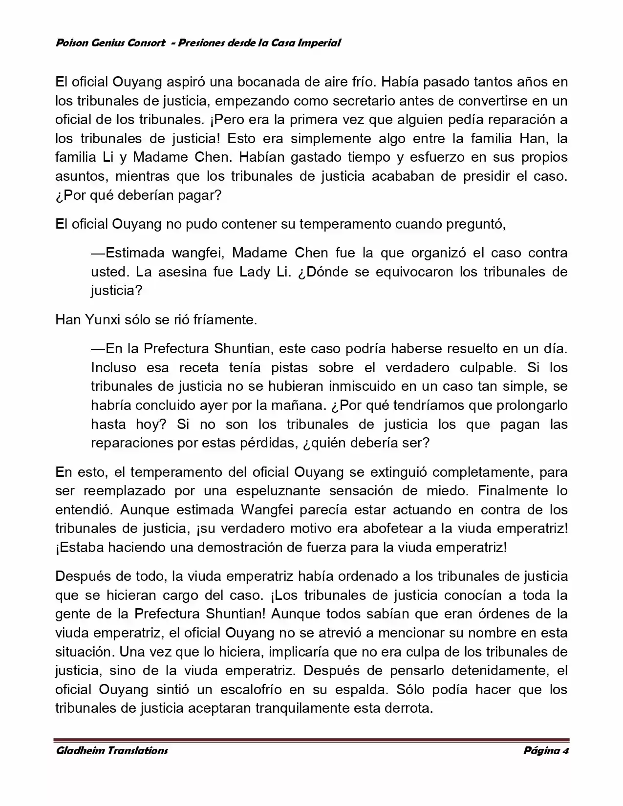 Poison Genious Consort (Novela) - Capítulo 188 - Página 4 - LectorTMOo