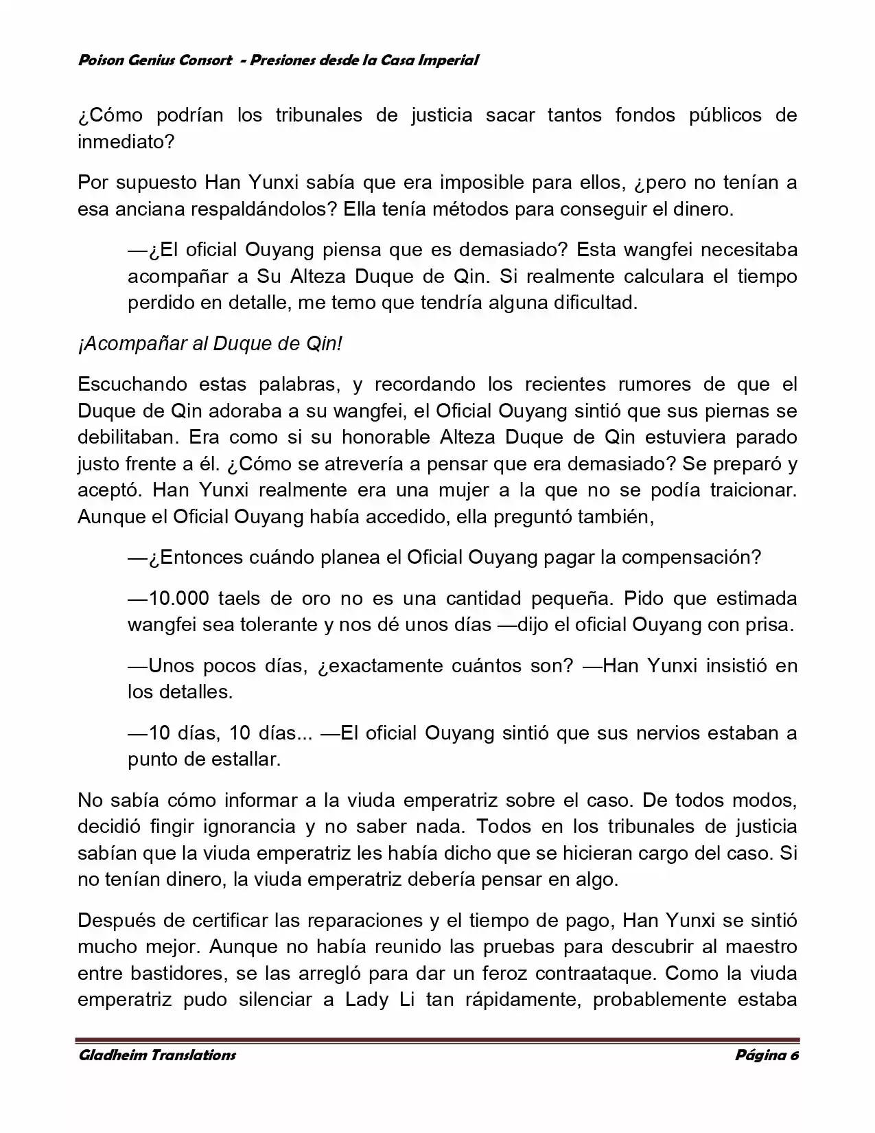 Poison Genious Consort (Novela) - Capítulo 188 - Página 6 - LectorTMOo