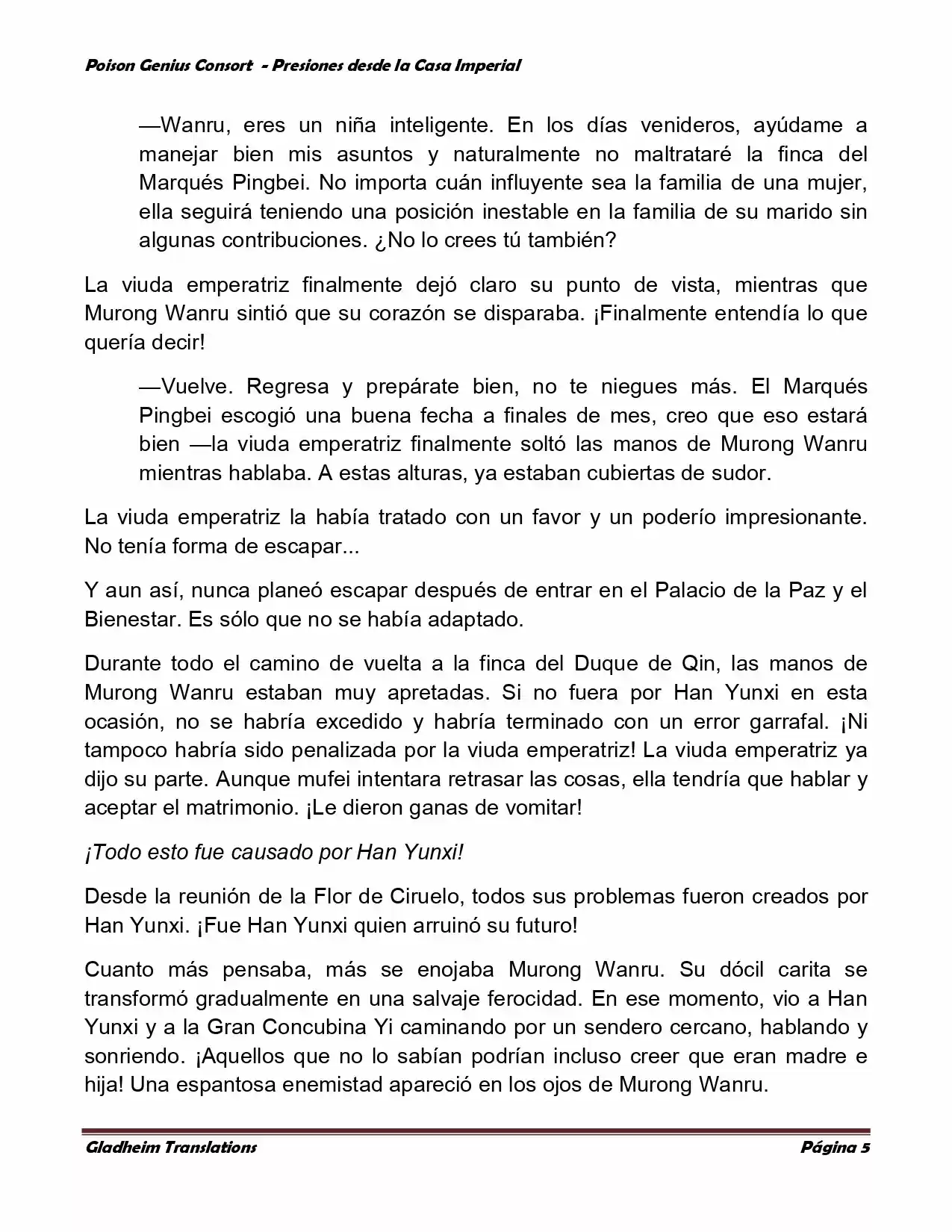 Poison Genious Consort (Novela) - Capítulo 189 - Página 5 - LectorTMOo