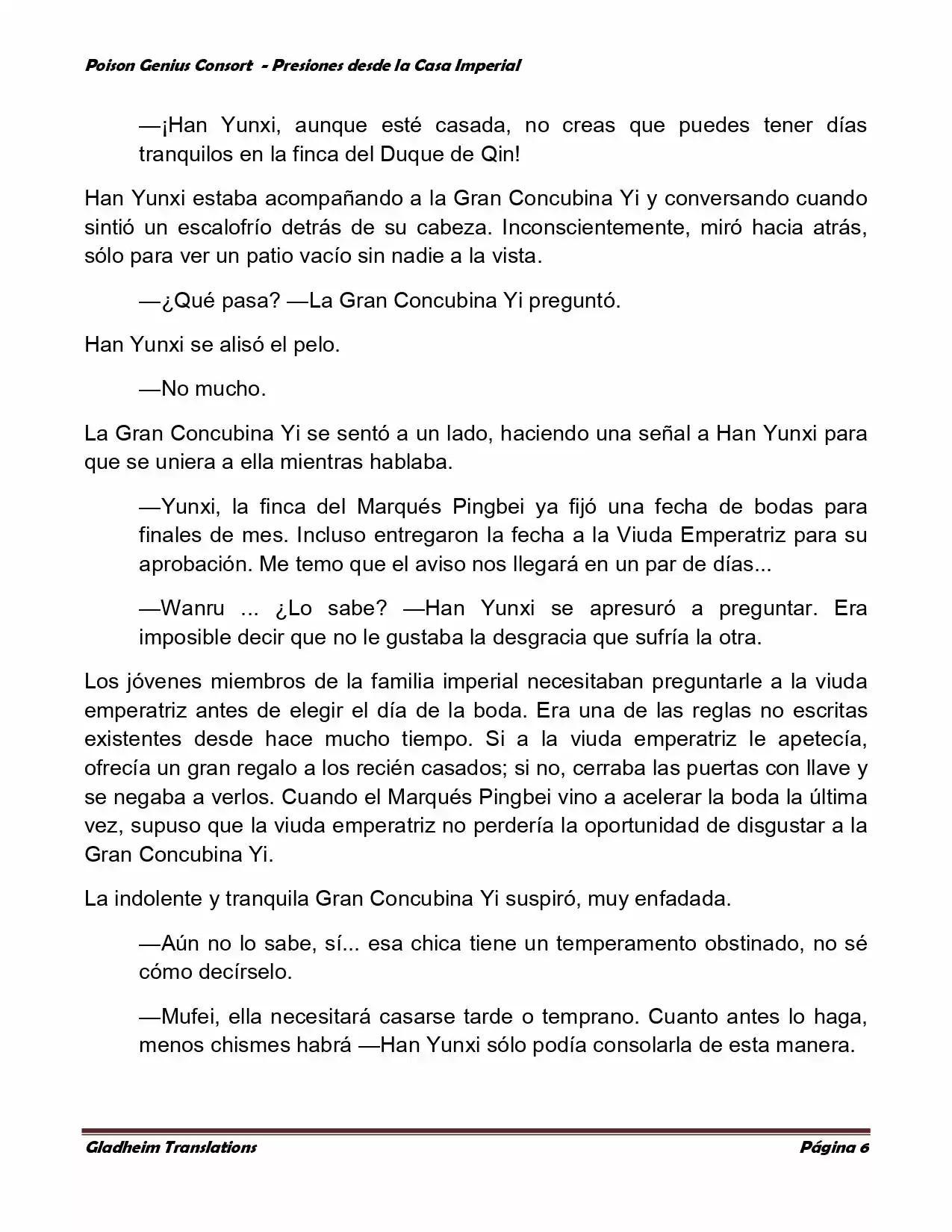 Poison Genious Consort (Novela) - Capítulo 189 - Página 6 - LectorTMOo