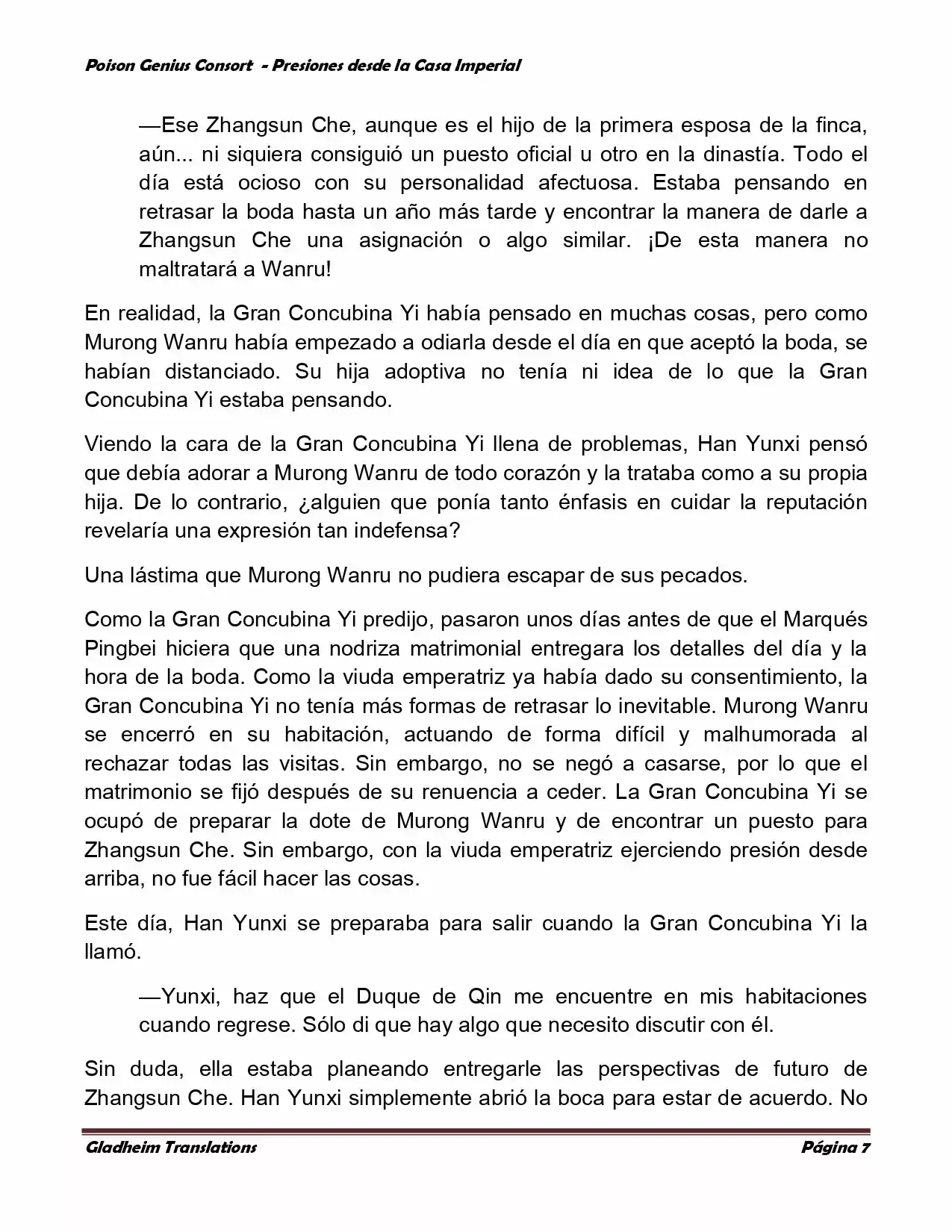 Poison Genious Consort (Novela) - Capítulo 189 - Página 7 - LectorTMOo
