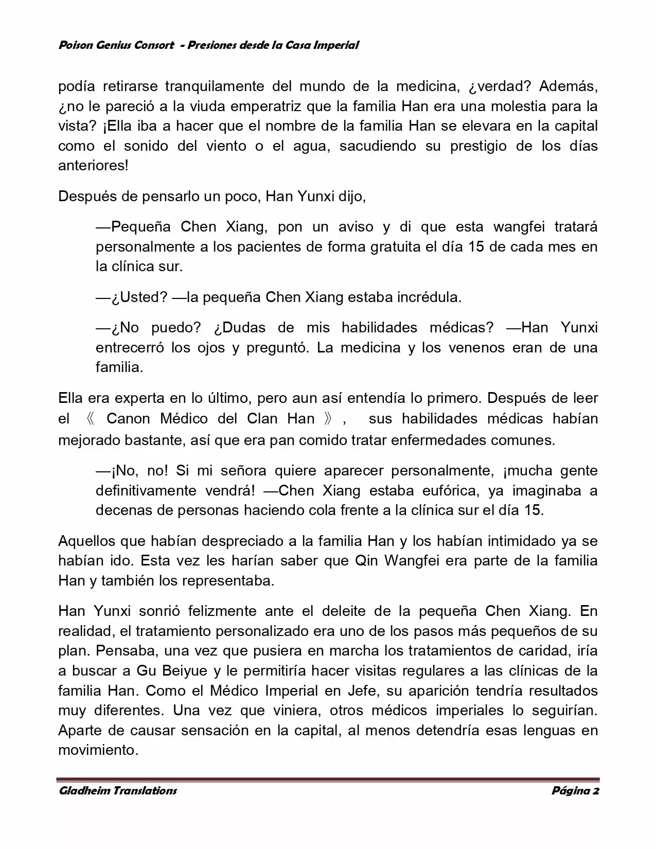 Poison Genious Consort (Novela) - Capítulo 190 - Página 2 - LectorTMOo