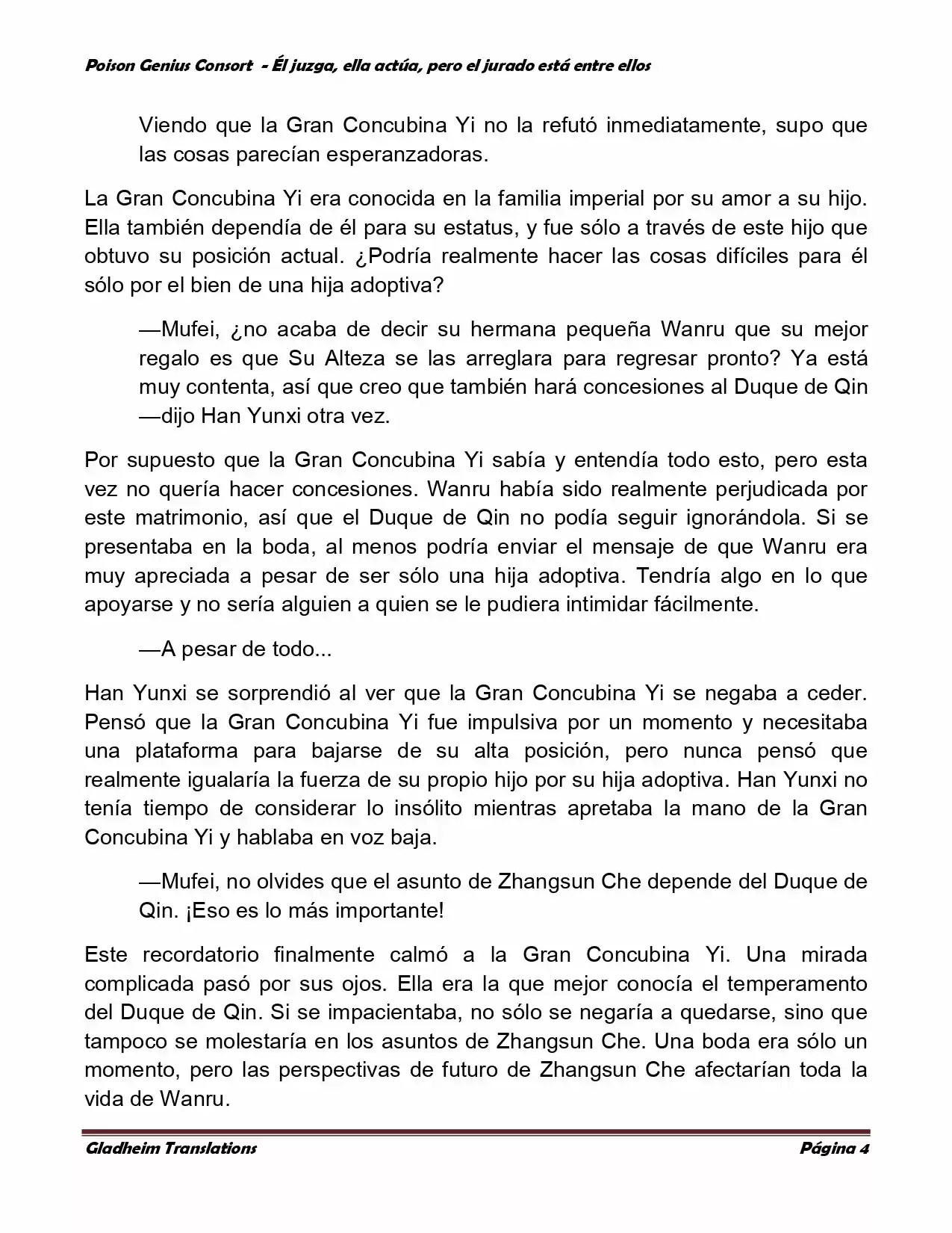 Poison Genious Consort (Novela) - Capítulo 191 - Página 4 - LectorTMOo
